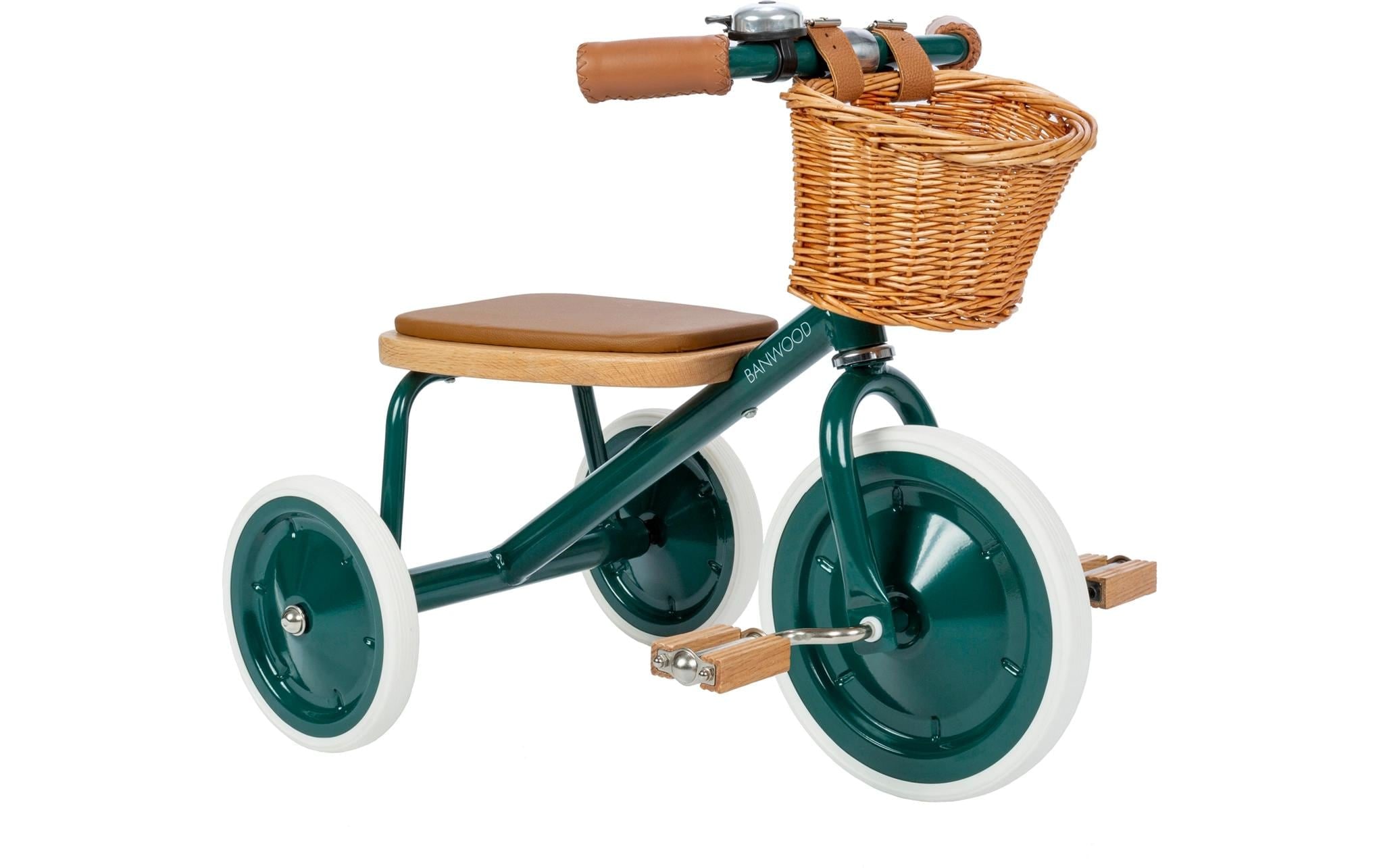   Dreirad »Banwood Trike« Retro-Dreirad mit Korb und Schiebestange