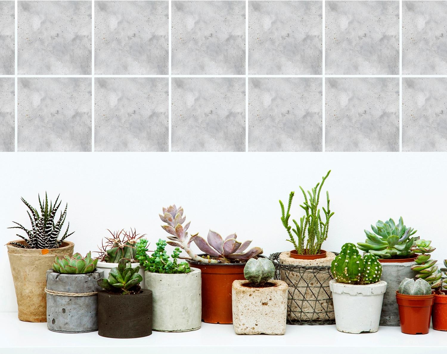 queence Fliesenaufkleber »Grau« Stickerfliesen, selbstklebend, Sticker, 12er Set