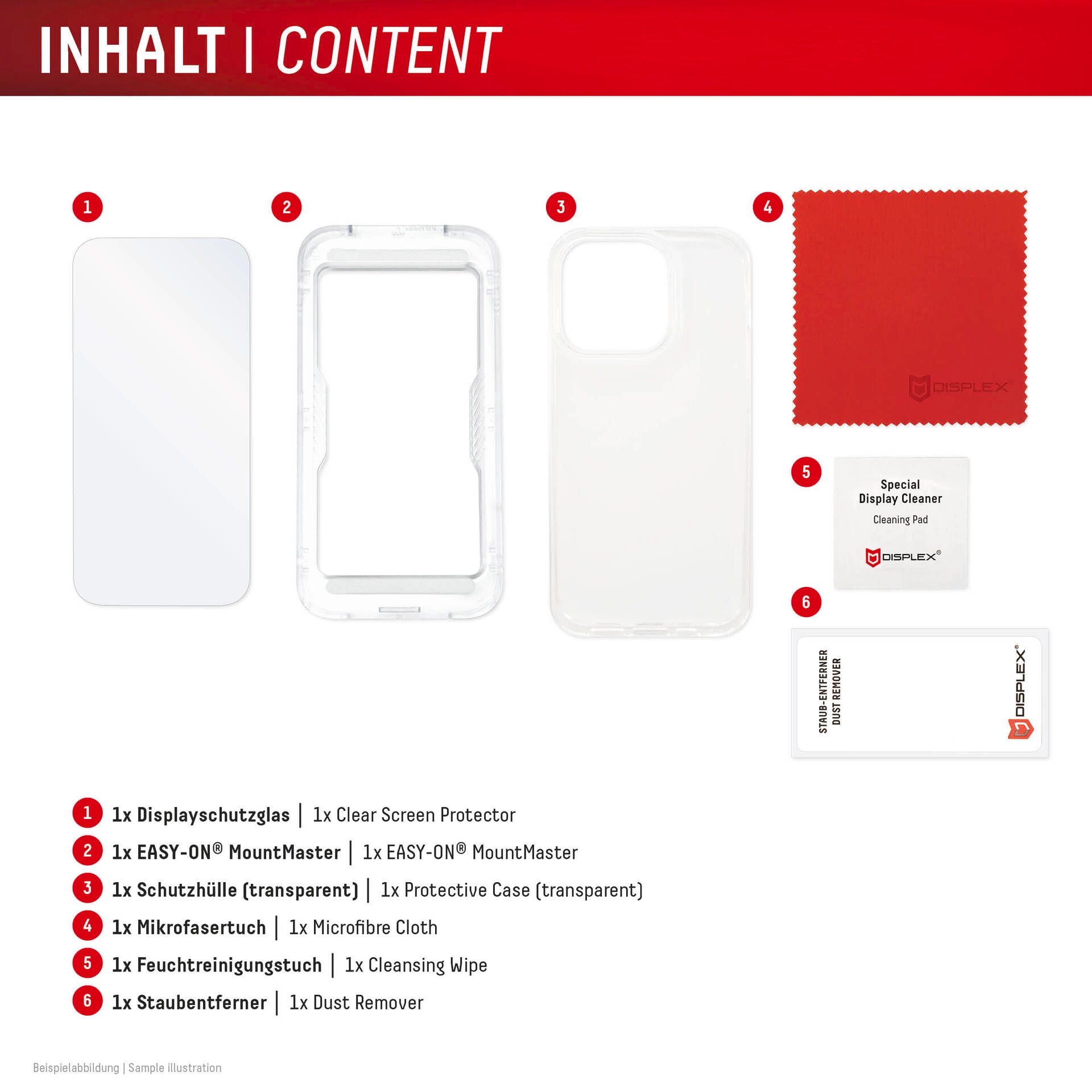 Displex Displayschutzglas »Real Glass Screen Protector inkl. Case mit MountMaster« für Samsung Galaxy S26 Displayschutzfolie, Schutzfolie, Bildschirmschutz, kratz- & stossfest