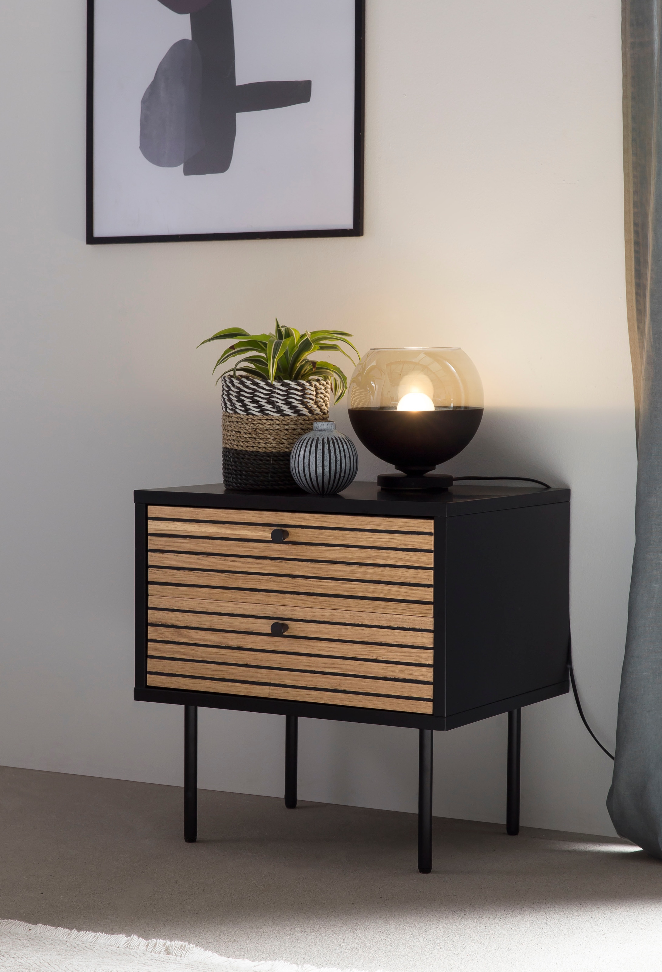 SalesFever Table de nuit »Torsby Charmanter Nachtisch« Ästhetik trifft Funktion im Scandi Design