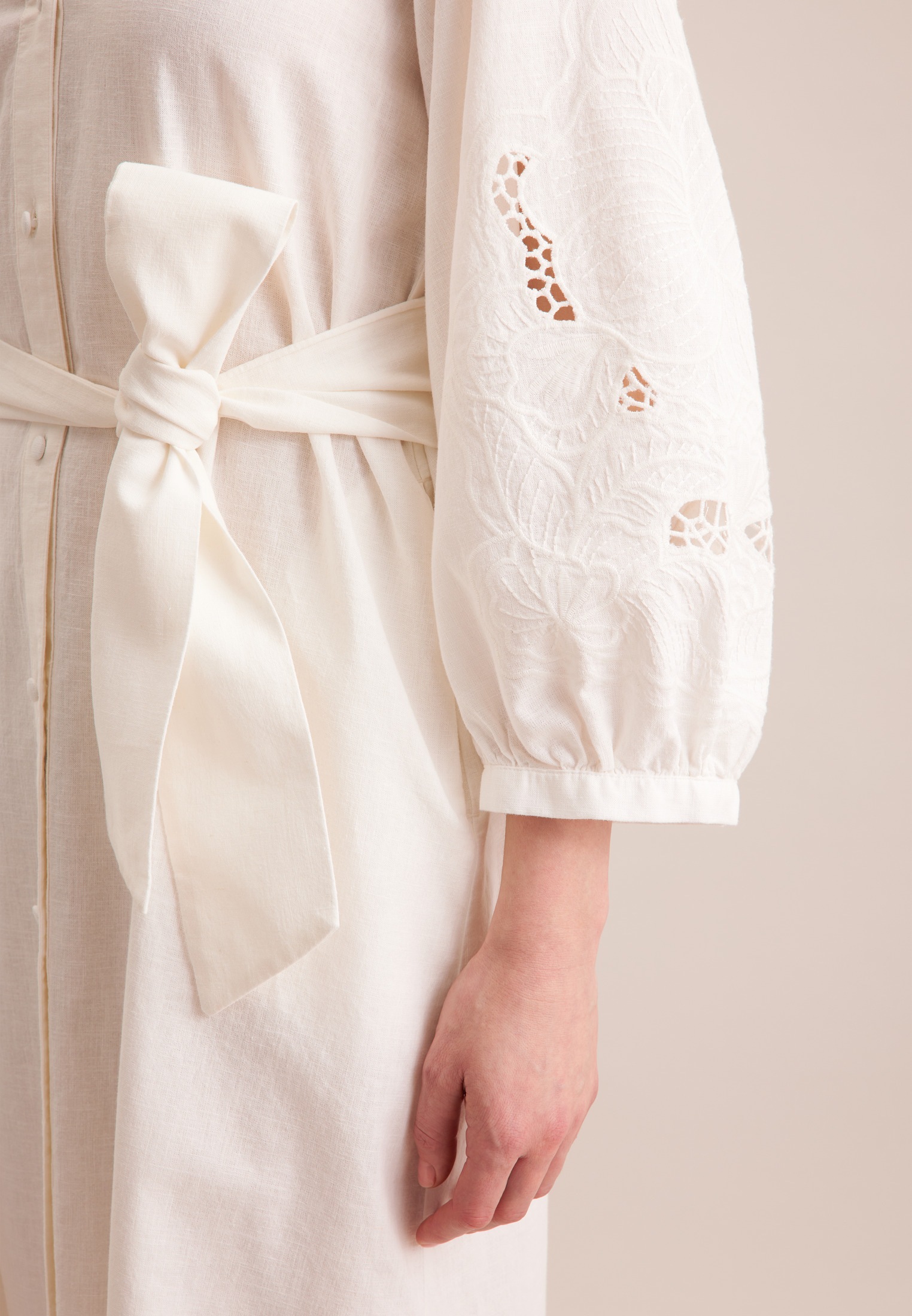 seidensticker Sommerkleid »Schwarze Rose« 7/8 Rundhals Uni