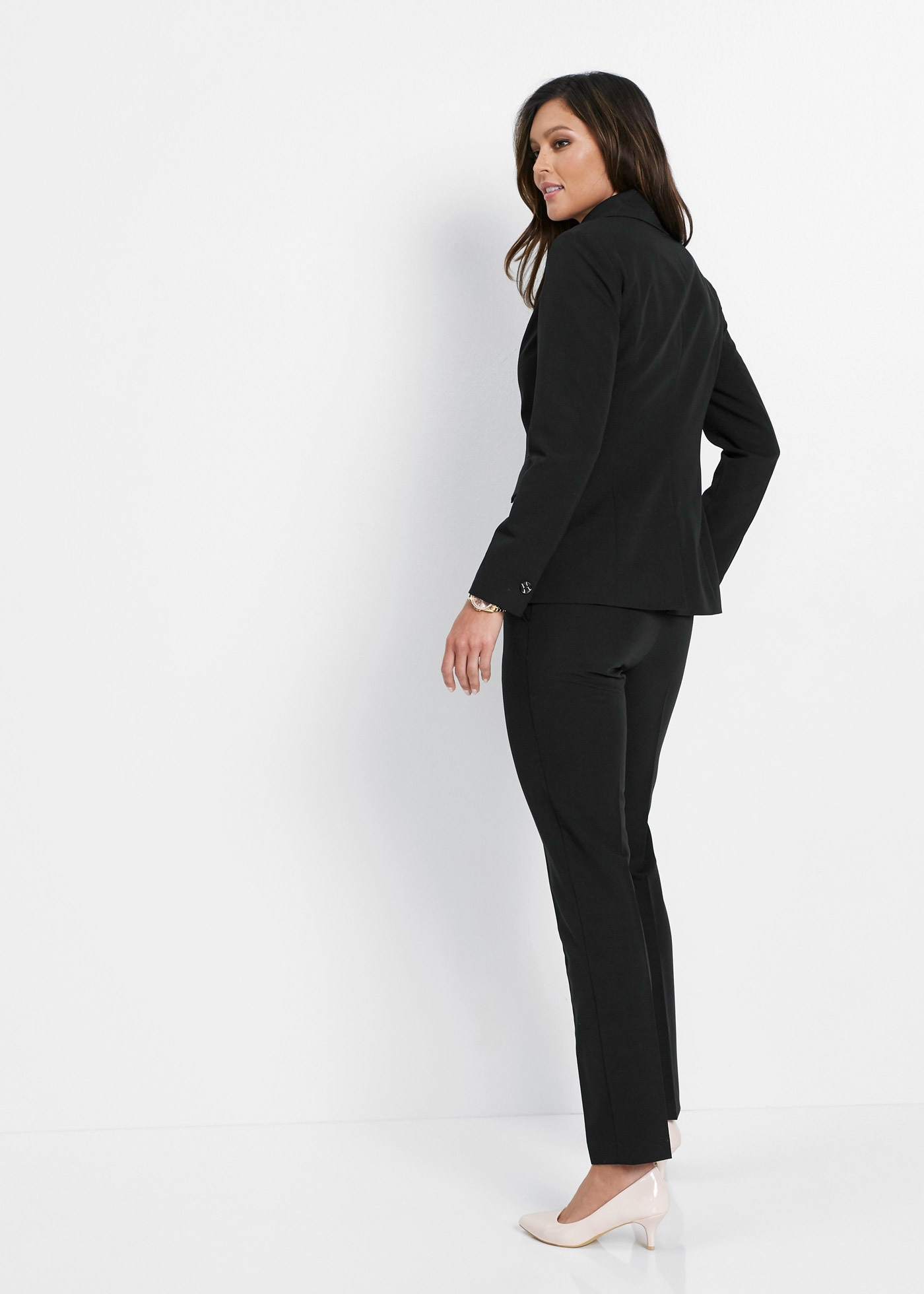 bonprix Hosenanzug »Hosenanzug 2-tlg« Set, 2er, 2 tlg. regular fit Regular Fit, mit Elasthan-Anteil, verschiedene Konfektionsgrössen

