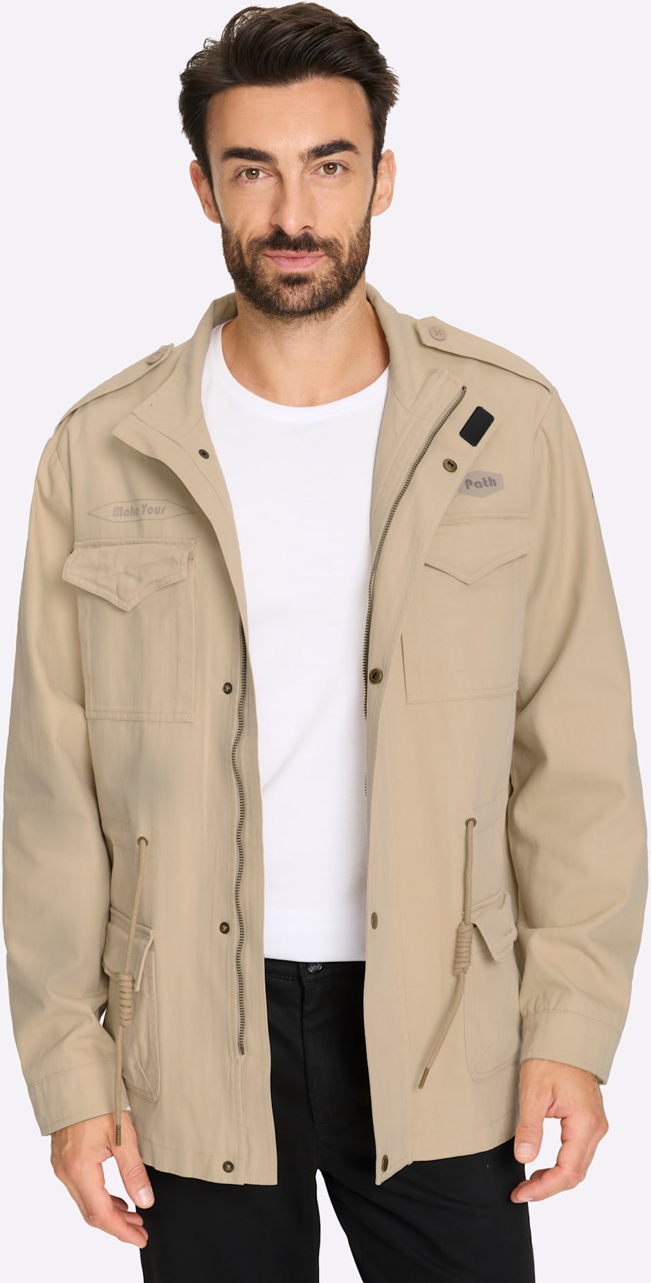 Marco Donati Langjacke ohne Kapuze