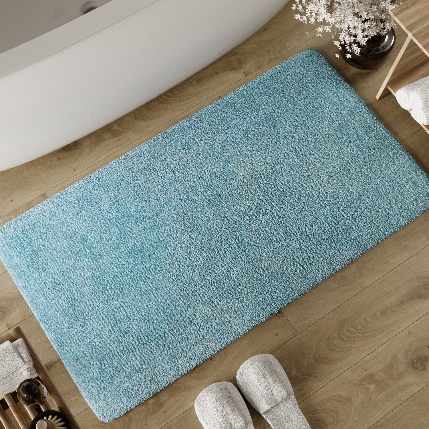 Wecon home Basics Tapis de bain »Erik« Höhe 20 mm waschbar, rutschfest, sehr weich, strapazierfähig, pflegeleicht