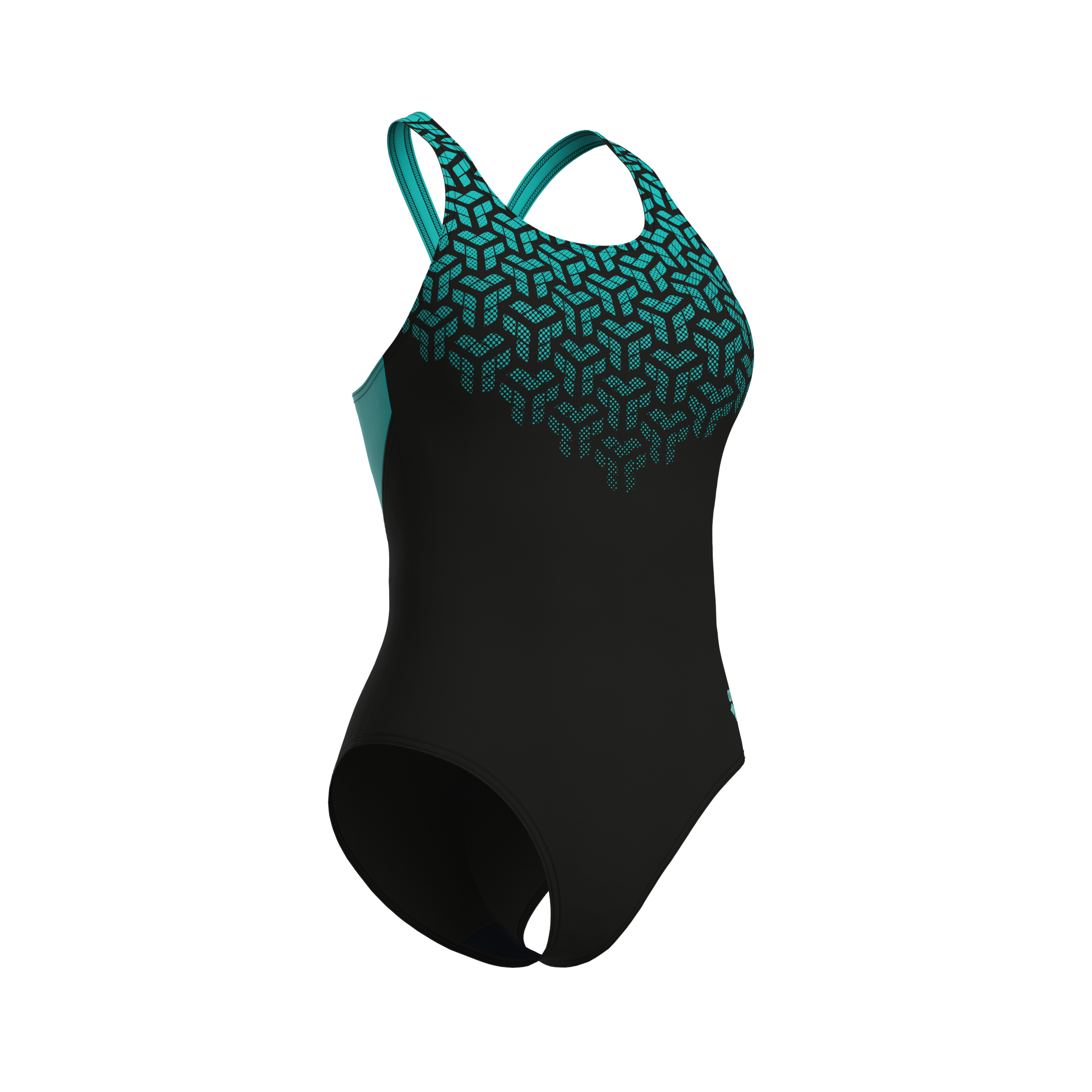 Arena Maillot de bain »WOMEN'S ARENA KIKKO V SWIMSUIT V BACK GRAPHIC«, 1 cuis mit UV-Schutz UPF 50+