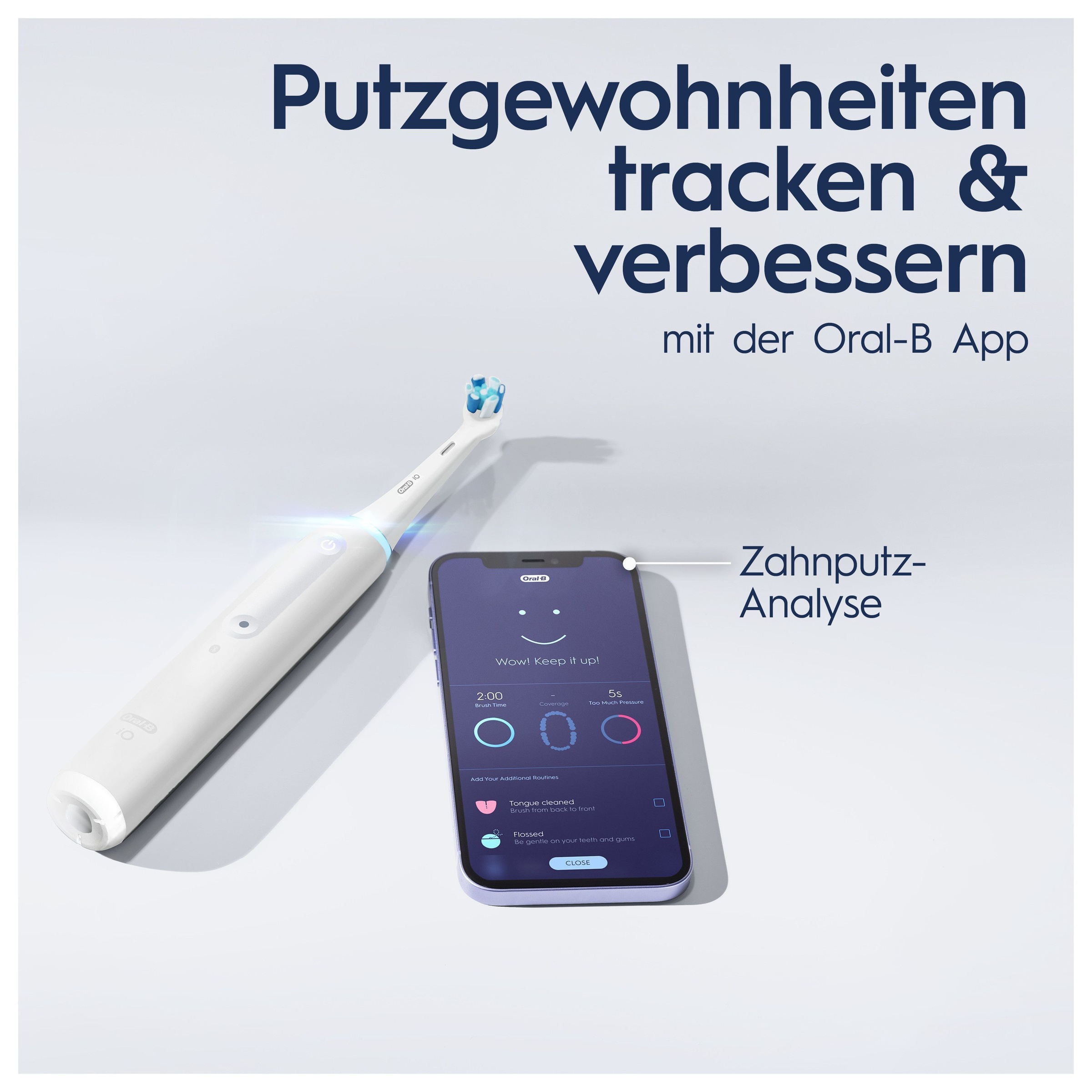 Oral-B Brosse à dents électrique »iO 4« 1 cuis Aufsteckbürsten mit Magnet-Technologie, 4 Putzmodi, Reiseetui