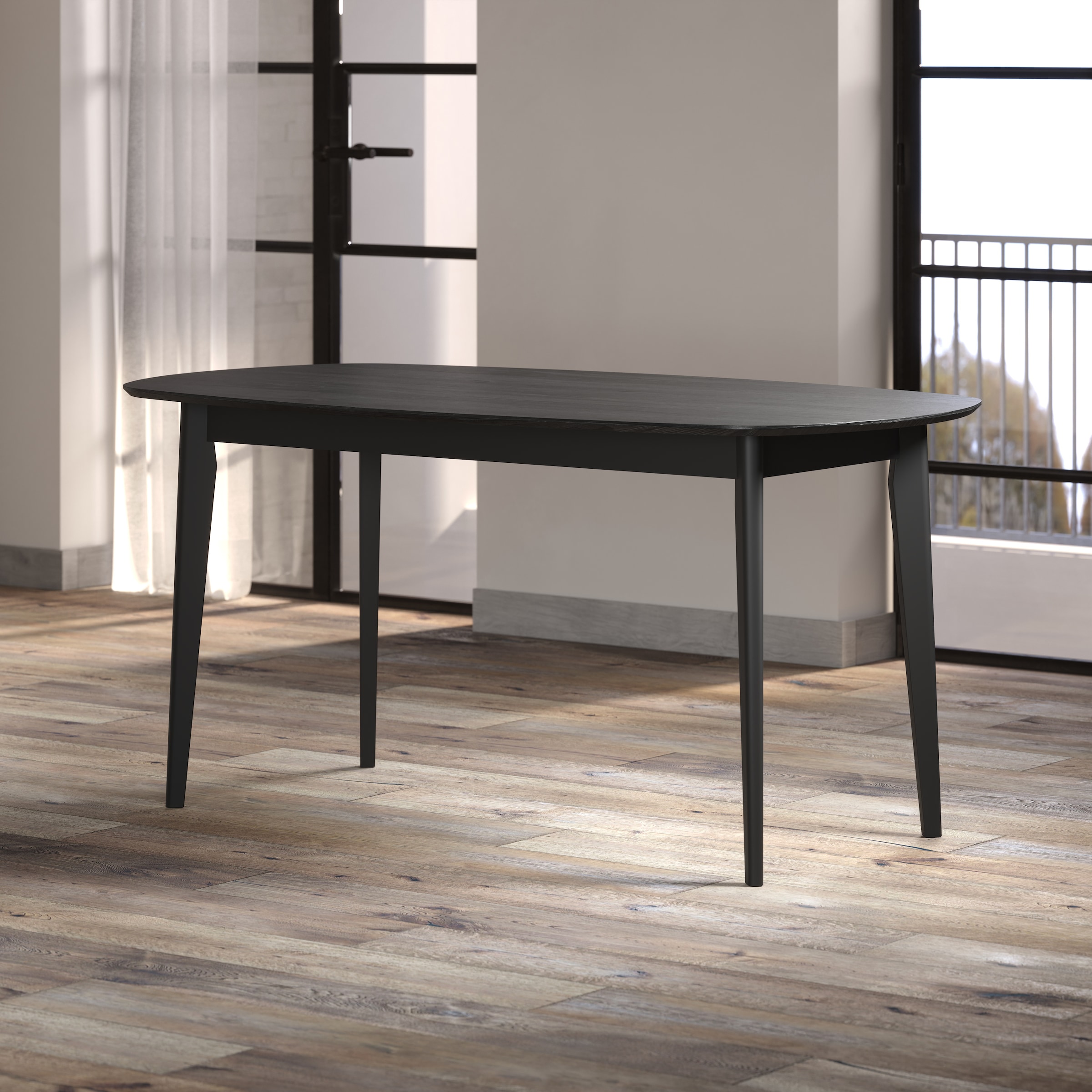 INOSIGN Table de salle à manger »Ronda« 1 cuis tlg. Esszimmertisch oval auf Massivholzfüssen - (B/T/H) 160/90/77 cm