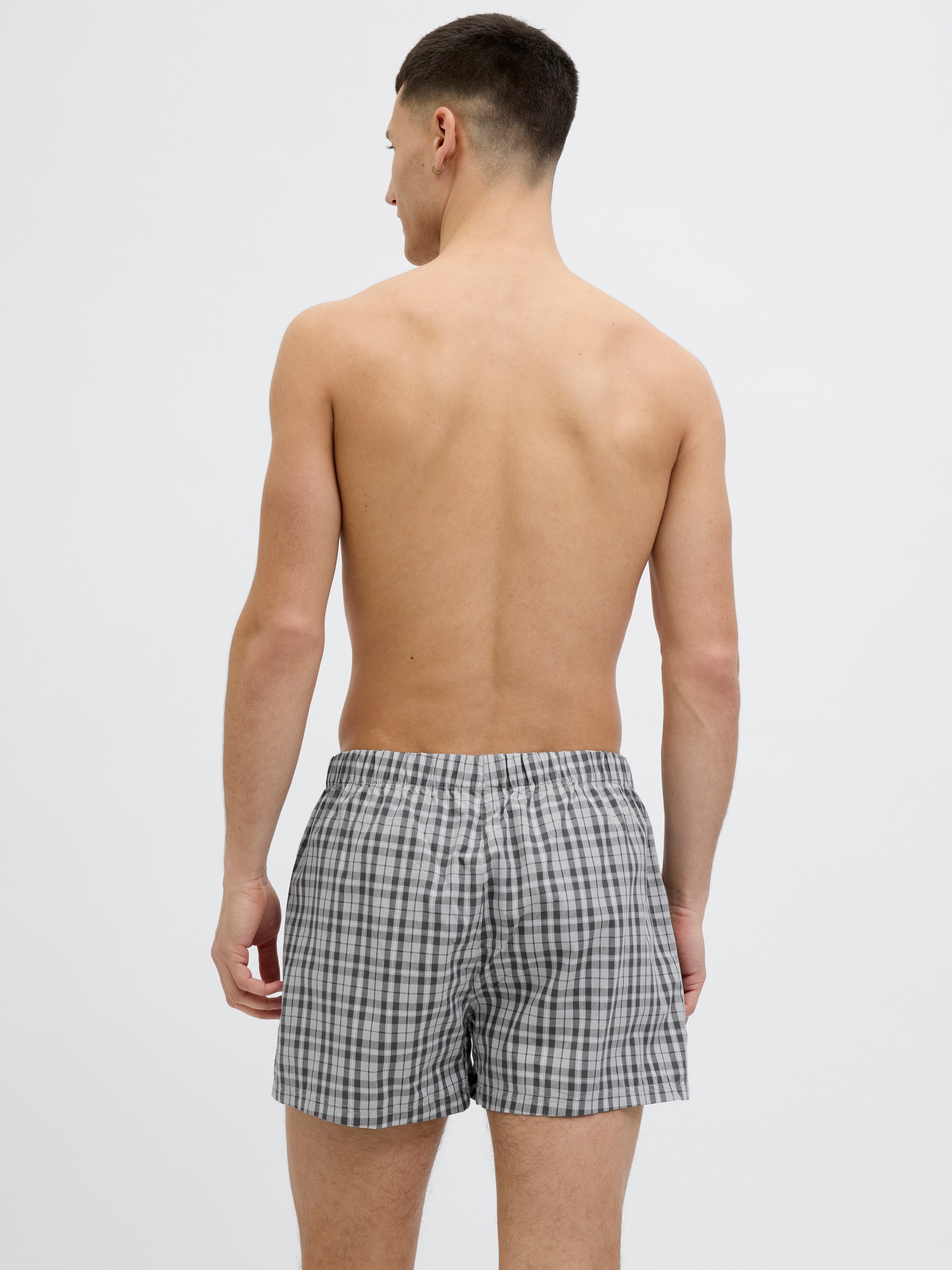 Jack & Jones Boxershorts »JACMILANO WOVEN BOXERS 3 PACK NOOS« Packung, 3 Stk. Baumwolle, elastisches Bündchen