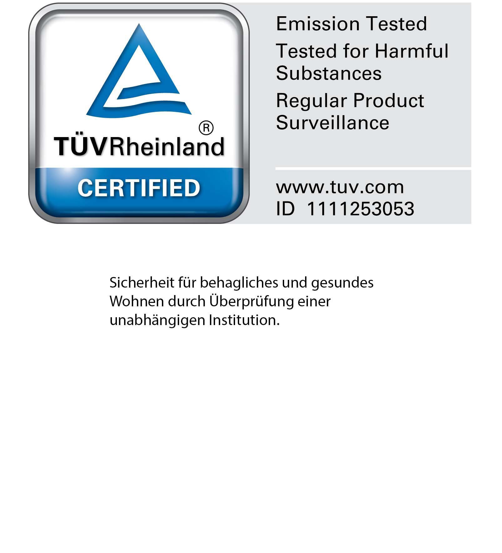 WIEMANN Holzbett »Cardiff, Bettgestell, Bettrahmen, teilmassiv, mit Polsterkopfteil« Belastbarkeit 110/220 Kg, 4-fache höhenverstellbar, MADE IN GERMANY,  Fussteil aus Massivholz, verschiedene Grössen