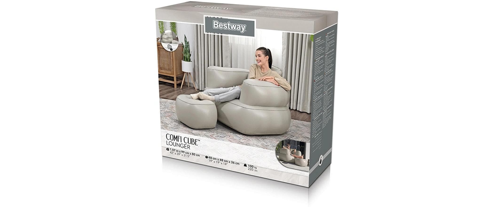 Bestway Fauteuil gonflable »Lounger assortiert, 107 x 99 cm«