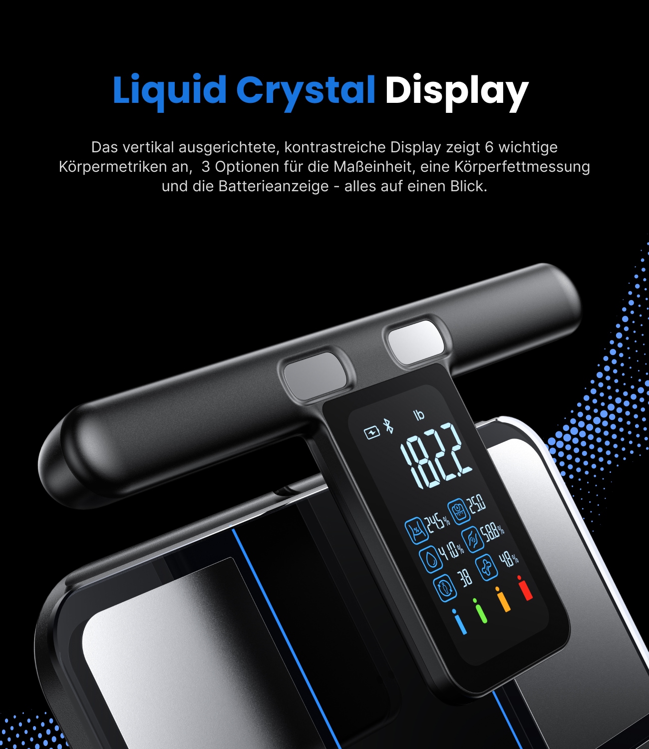 Renpho Pèse-personne d'analyse corporelle »Morpho Scan Körperanalysewaage« Mehrere Messungen und umfassende Gesundheitsanalyse