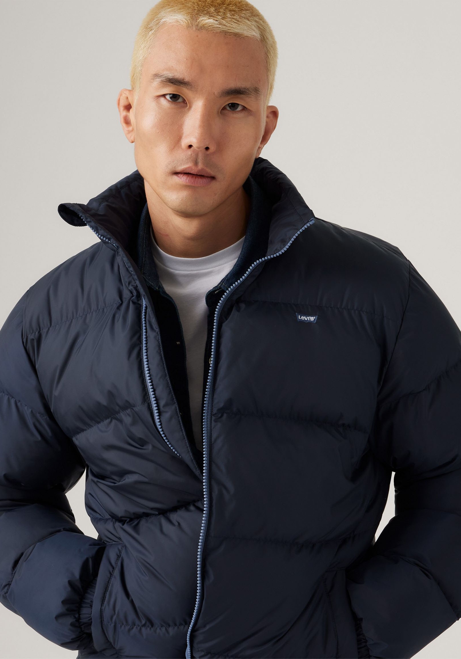 Levi's® Veste matelassée »PIEDMONT SHORT PUFFER« ohne Kapuze mit Reissverschluss und Stehkragen