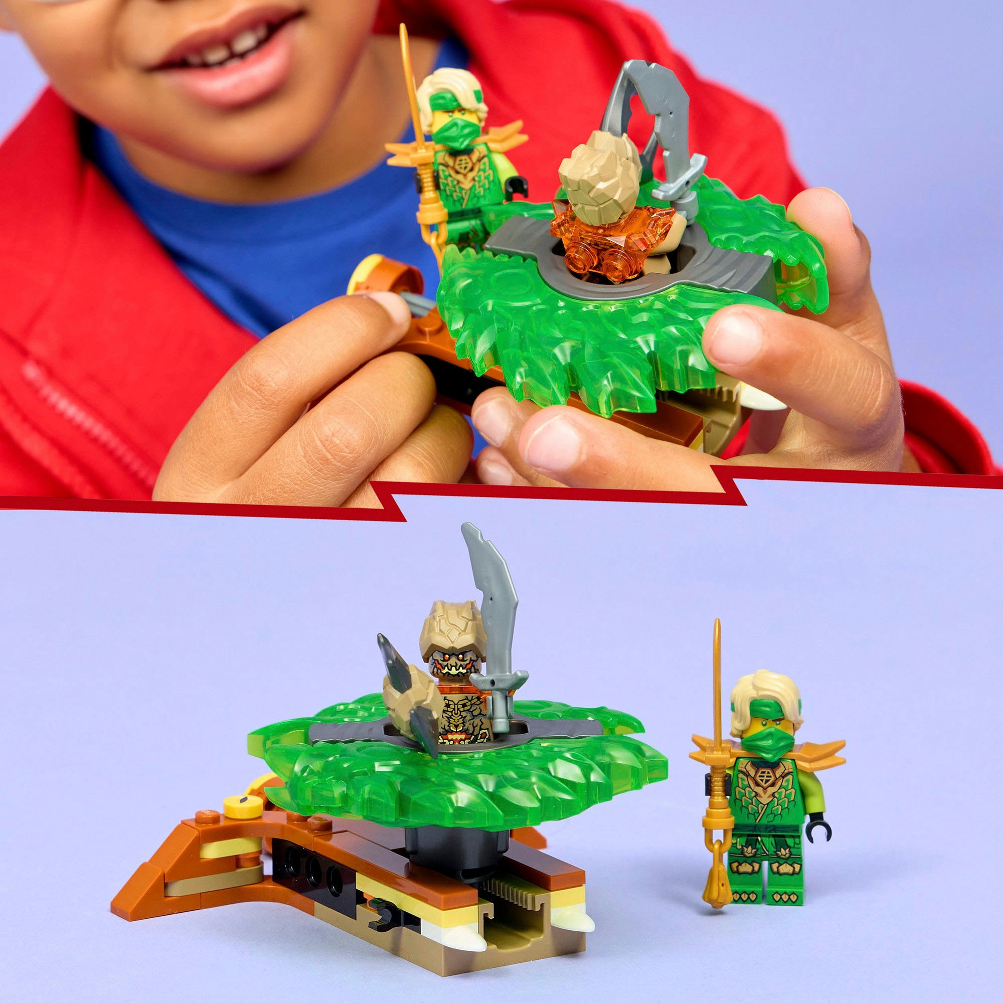 LEGO® Pions de construction »Lloyd vs. Erdmonster-Spinner (71850), LEGO Ninjago«