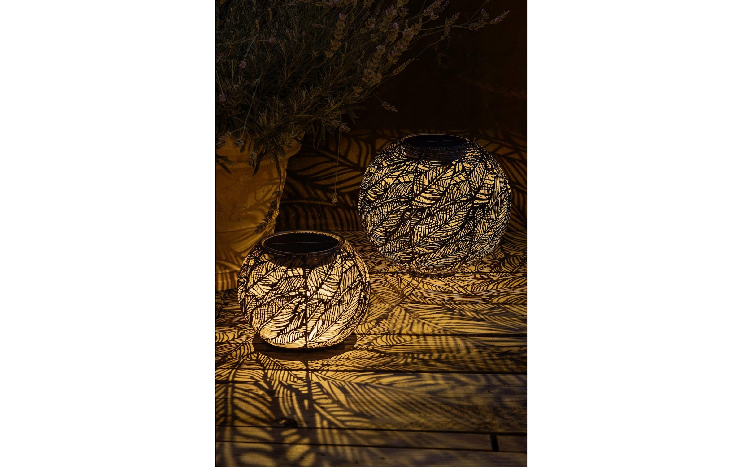 STT LED Solarleuchte »Ball Sombra« Warmweiss