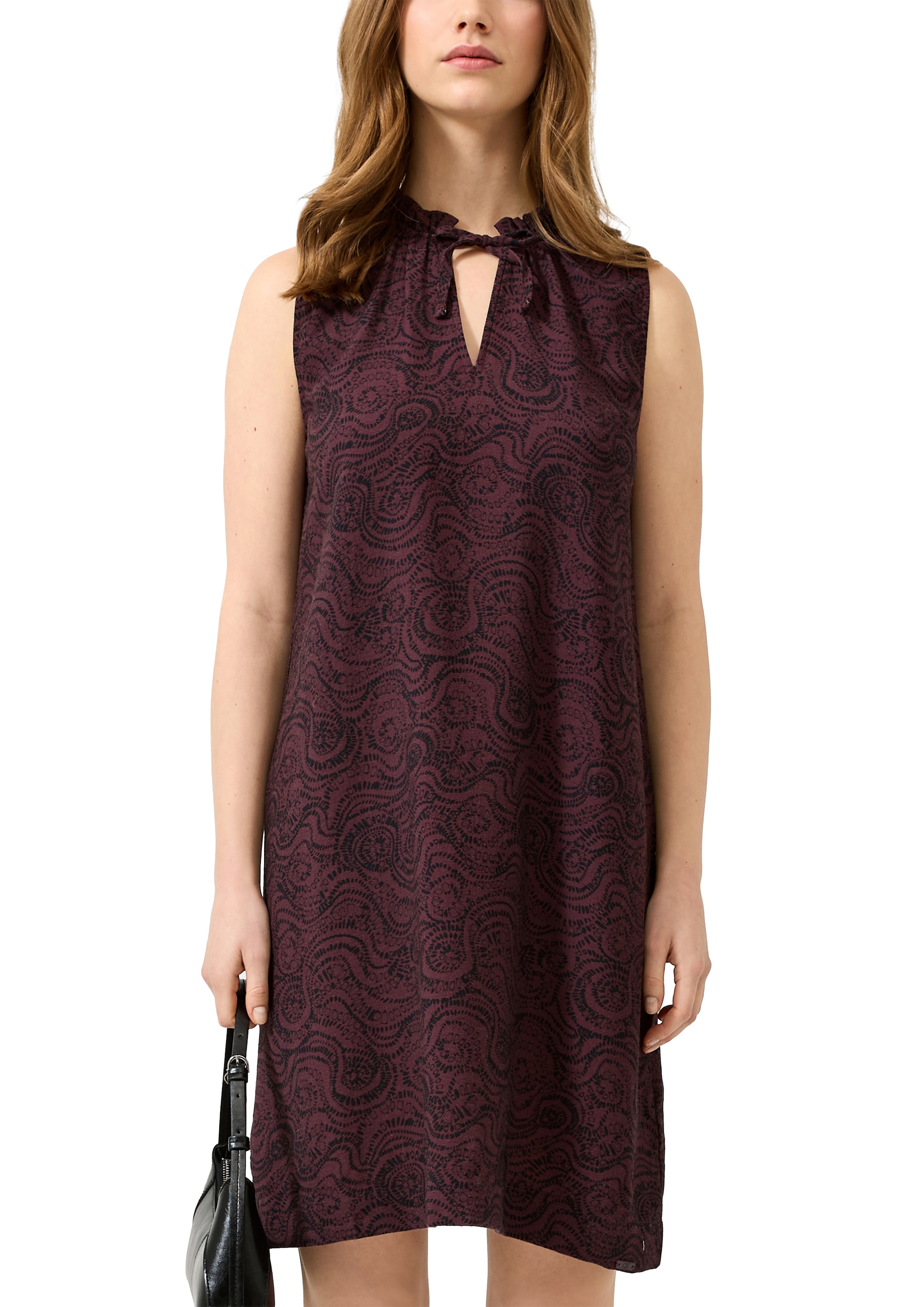 QS Robe imprimée Sans poches Robe d'été avec motif graphique