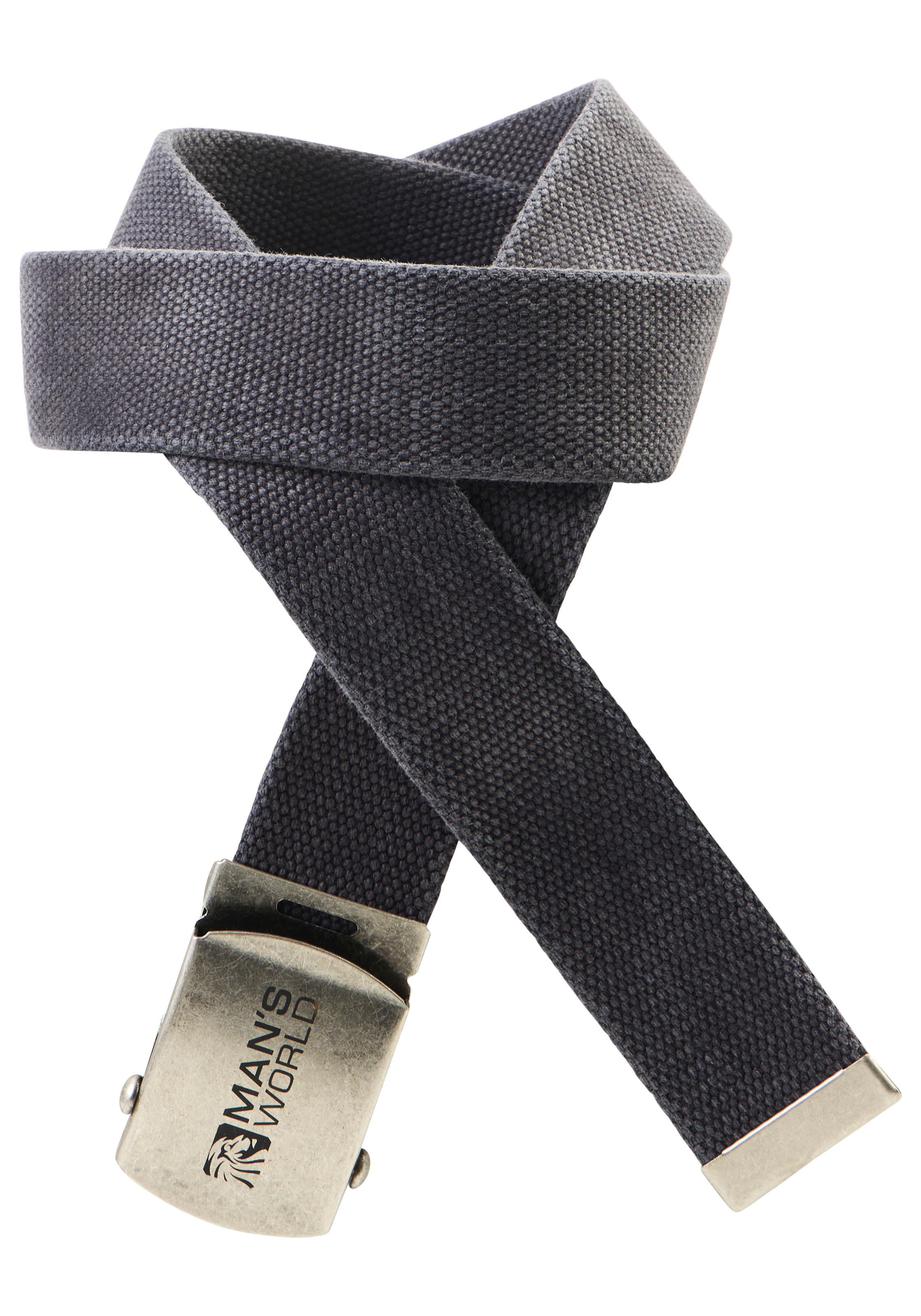 Man's World Ceinture en tissu aus Textilband im zeitlosen Design - NEUE FARBE im used Look