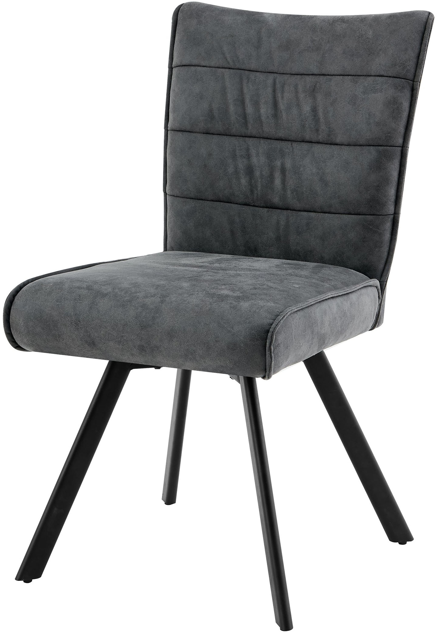 byLIVING Esszimmerstuhl »ROBBIE« (Set) 2 Stk.Microfaser, 360° drehbar, Taschenfederkern,Steppung Rücken, Keder