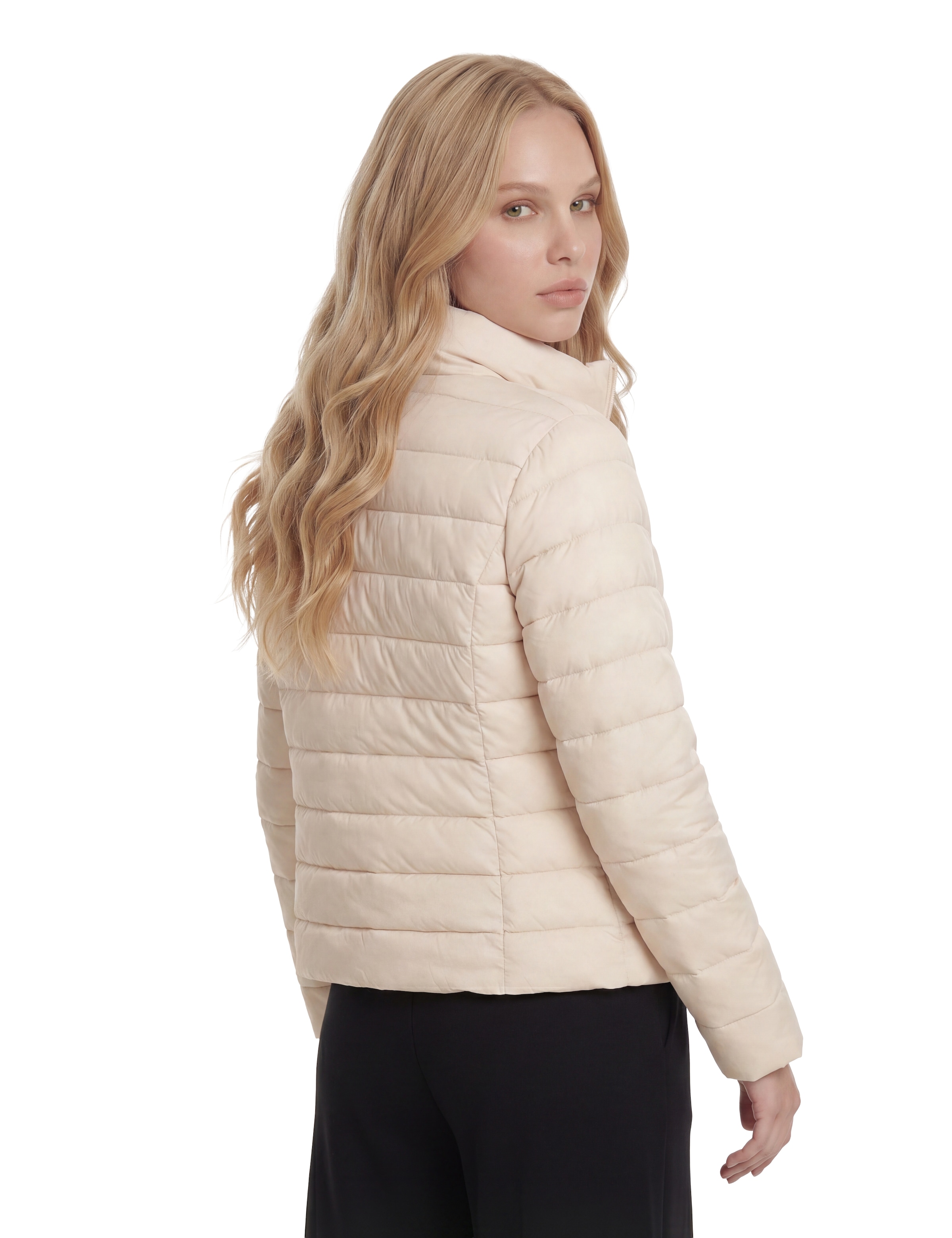 Guess Veste matelassée »SOLID HEAVY DIANN PUFFER JACKE« avec capuche mit Stehkragen, gefüttert