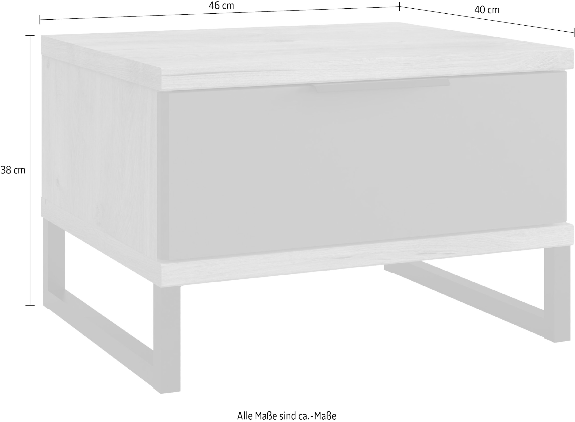 Wimex Nachtkommode »Texel mit Schublade, passend zum Bett Texel« Schubkastenschienen aus Metall