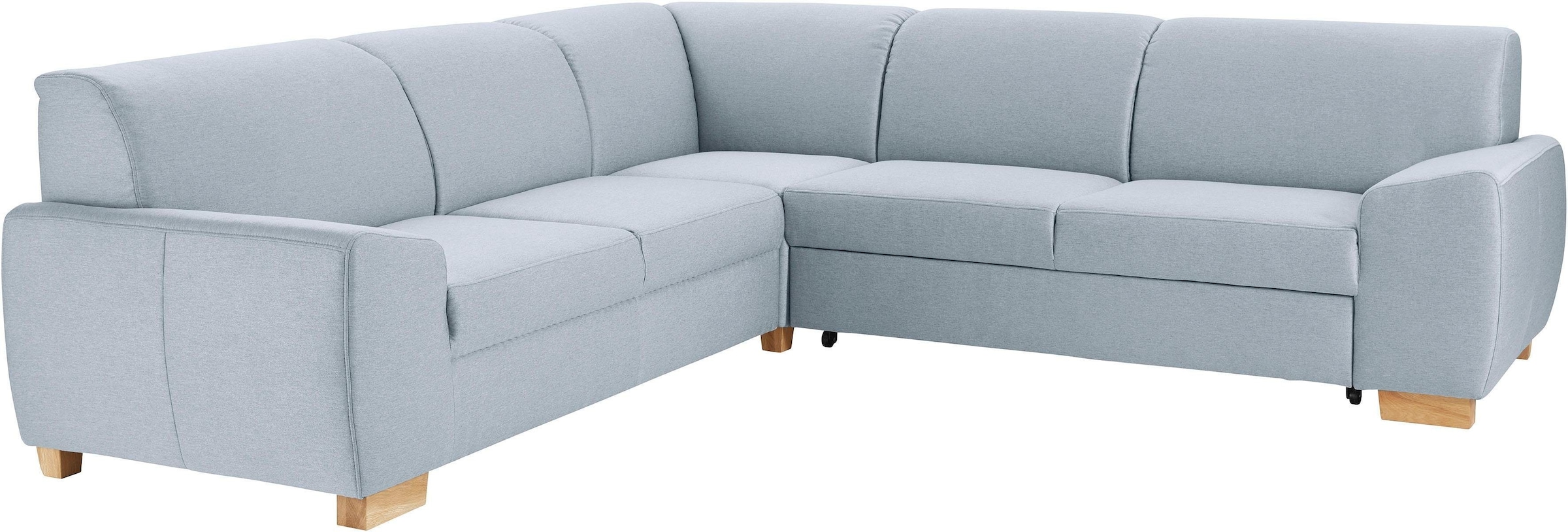 DOMO collection Ecksofa »Incanto kubische Formensprache, komfortabel, flache Armlehnen, L-Form« wahlweise mit Bettfunktion