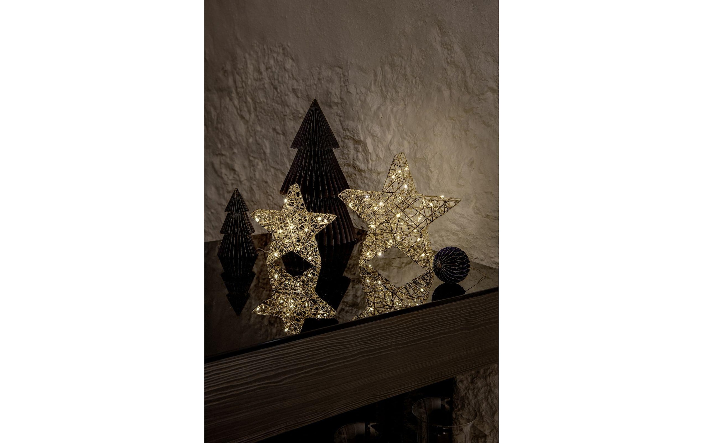 STT LED Dekofigur »standing star, 35« Warmweiss