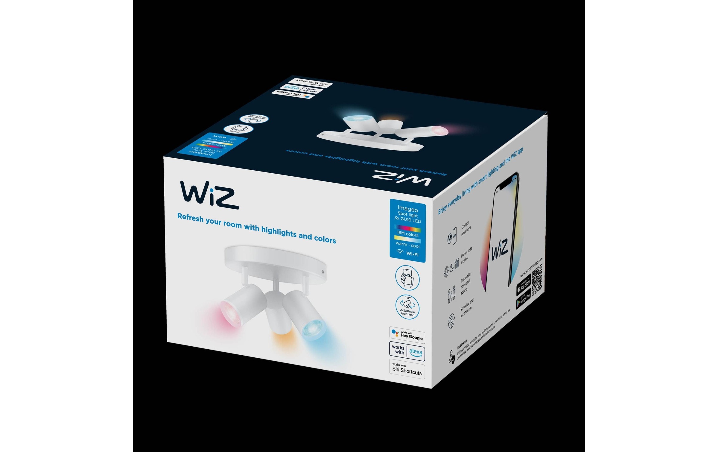 WiZ Plafonnier »IMAGEO 3er Spots«