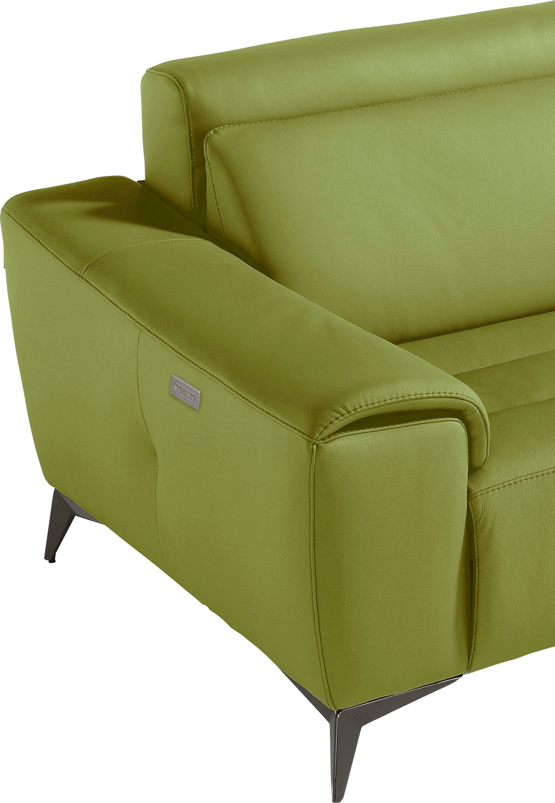 Egoitaliano 2,5-Sitzer »Suzette, Designsofa mit elektrischen Komfortfunktionen, edel & bequem« inkl. 2 elektronischer Relaxfunktionen, Rücken- und Fussteilfunktion