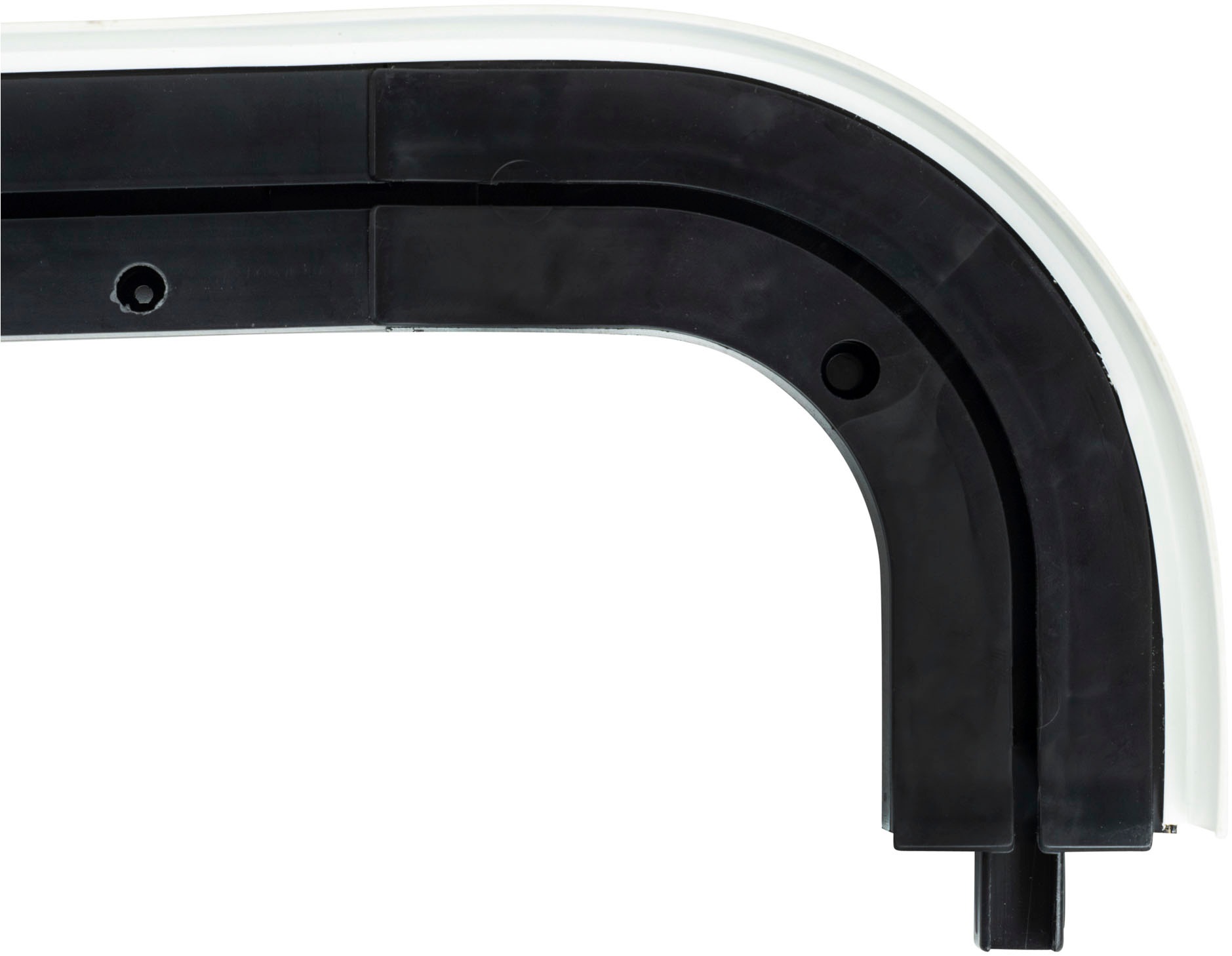 SN DECO GROUP Vorhangschiene »SH1« 1 läufig-läufig Fixmass Set 1-läufig, inkl. Rundbögen, Blende 7,5 cm, vorgebohrt, Innenlauf