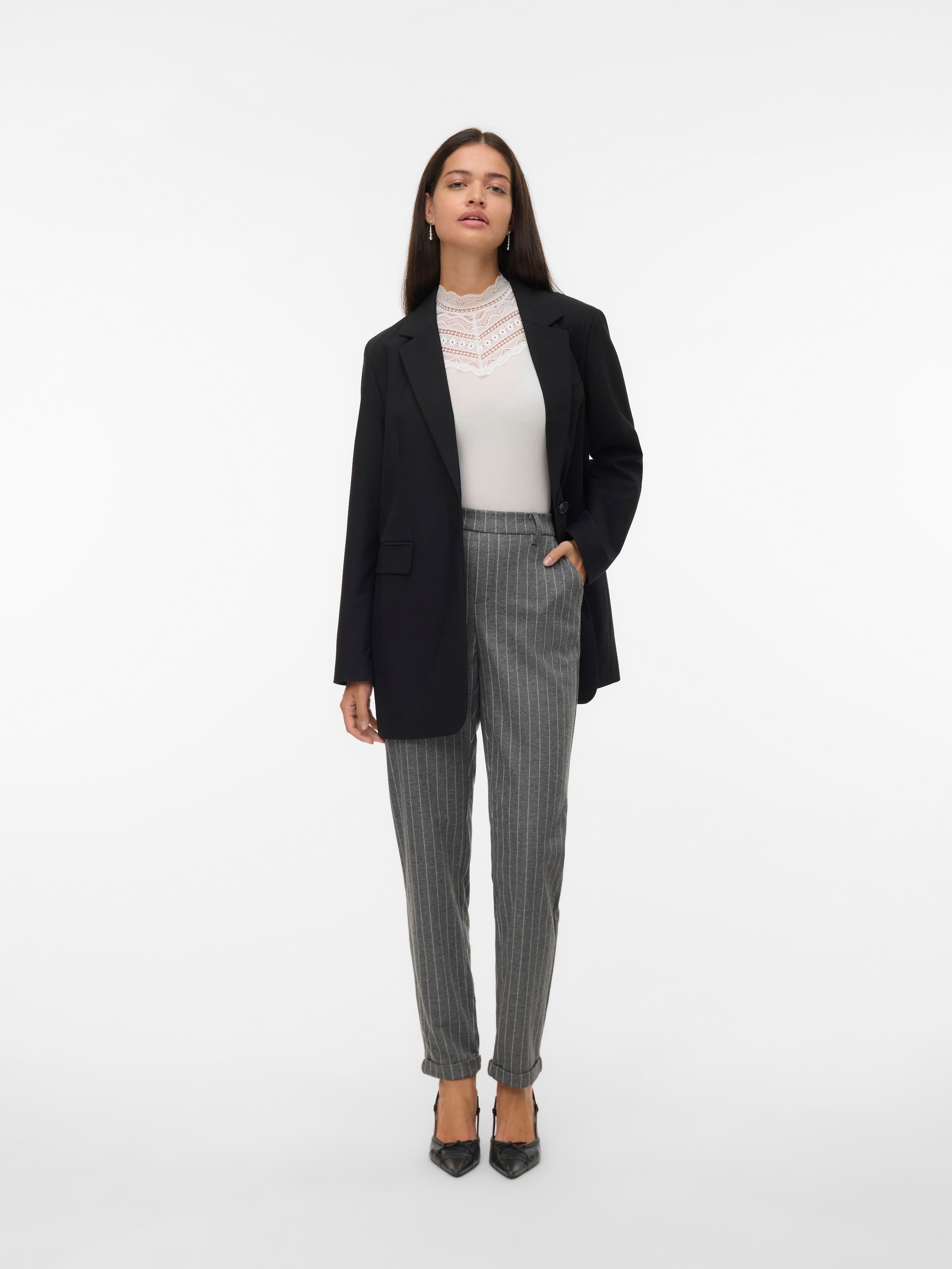 Vero Moda Pantalon de costume »VMMAYA MACY MW LOOSE PANT NOOS«