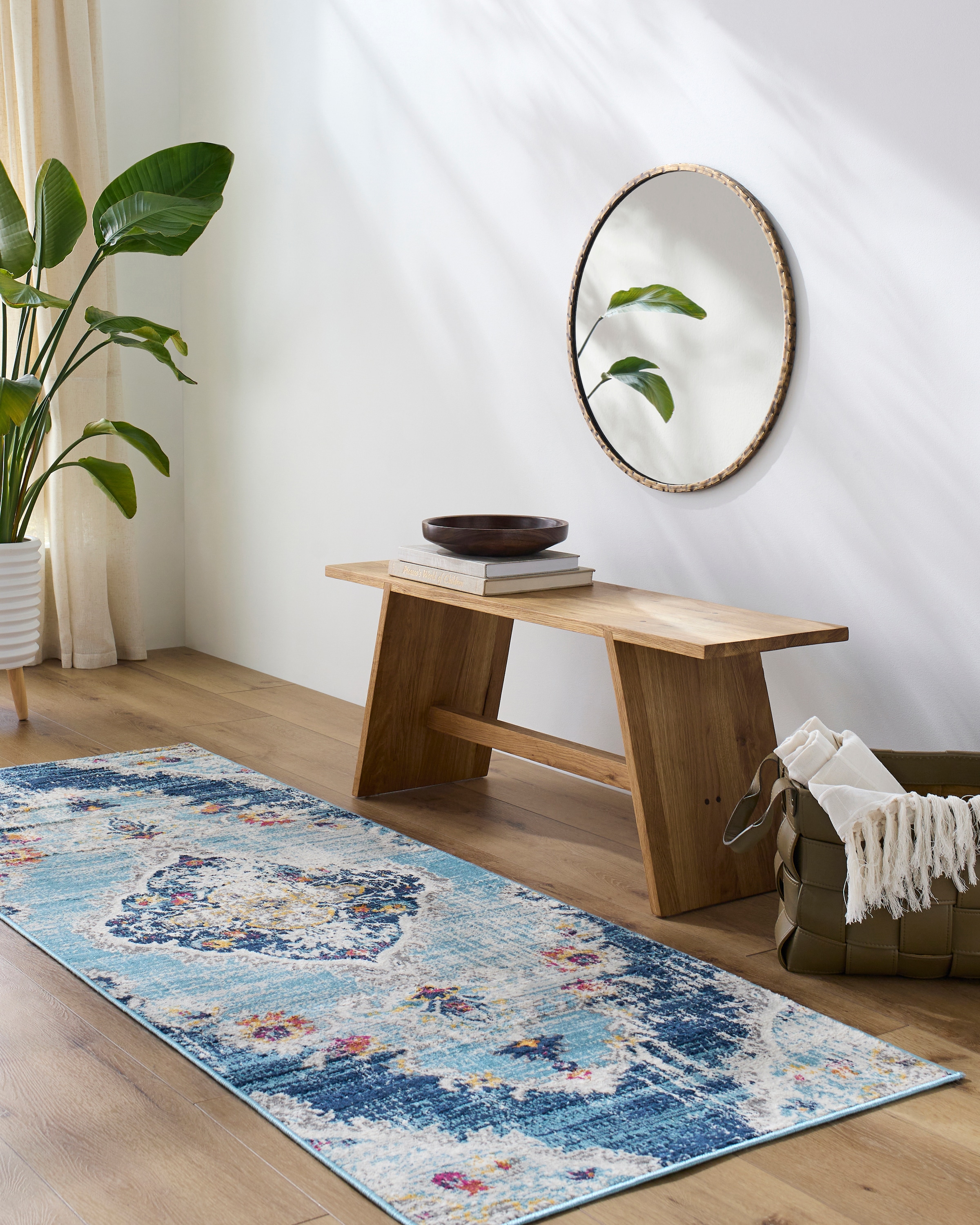 Livabliss Teppich »ADEN« rechteckig 10 mm Höhe Vintage Orientteppich, Kurzflor Boho Wohnzimmerteppich, Läufer