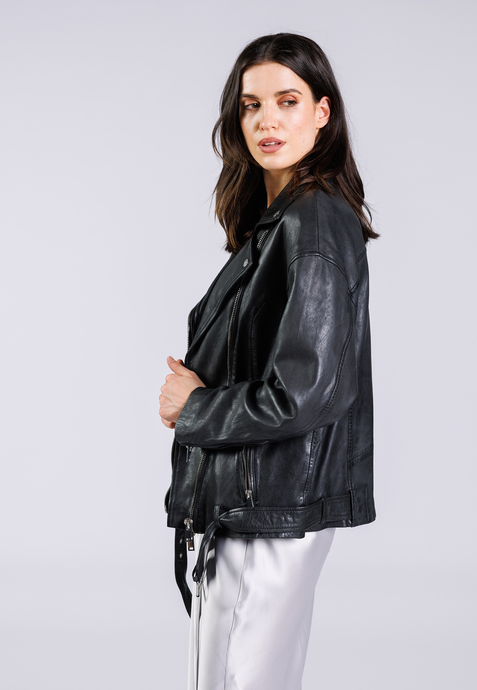 Freaky Nation Veste en cuir »Anuk-FN«