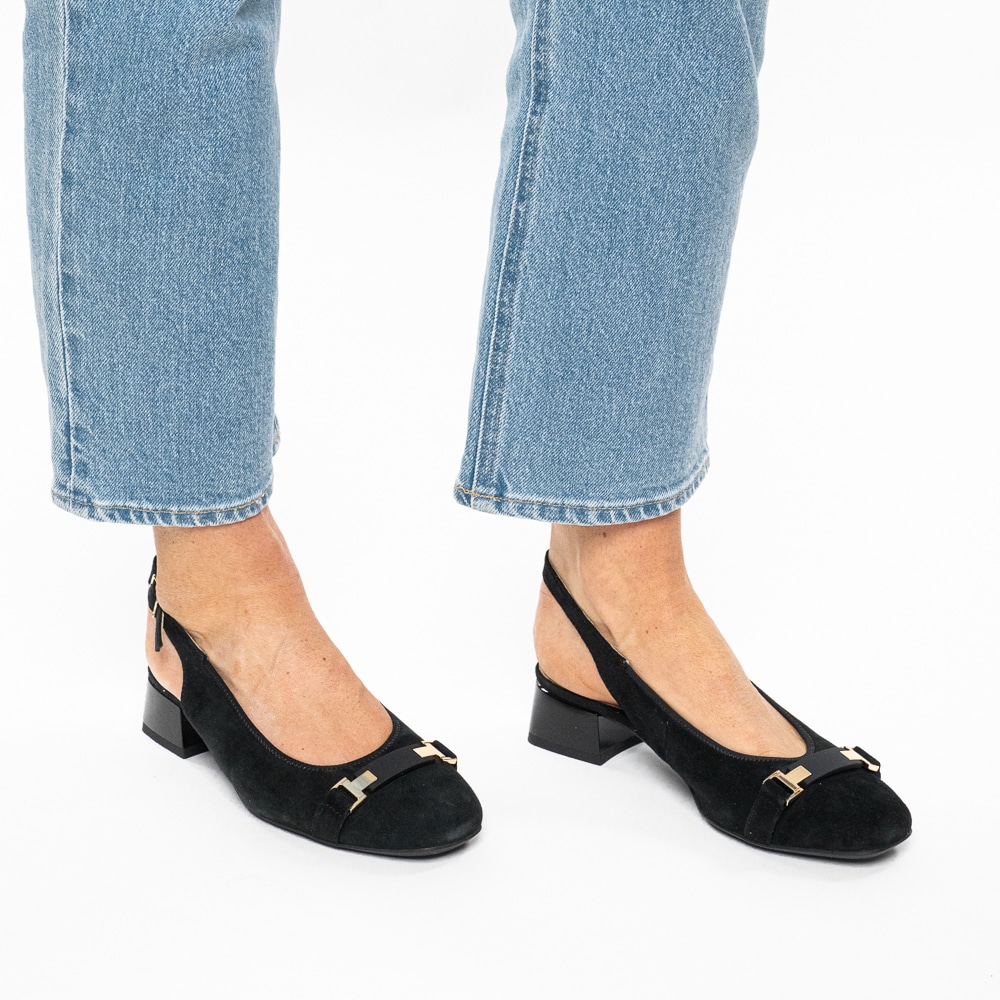 Ara Pompes à sling »GRAZ«  , talon bloc, chaussure business, avec boucle réglable, largeur H