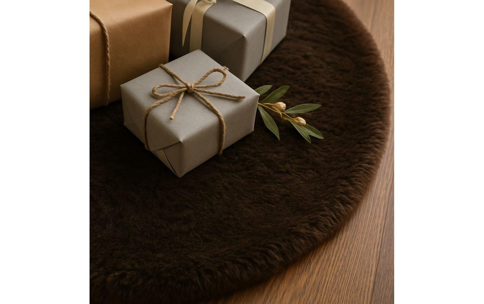 Conceptum Hypnose Tapis d'arbre »Weichnachtsteppich Polyester 100 x 100 cm«