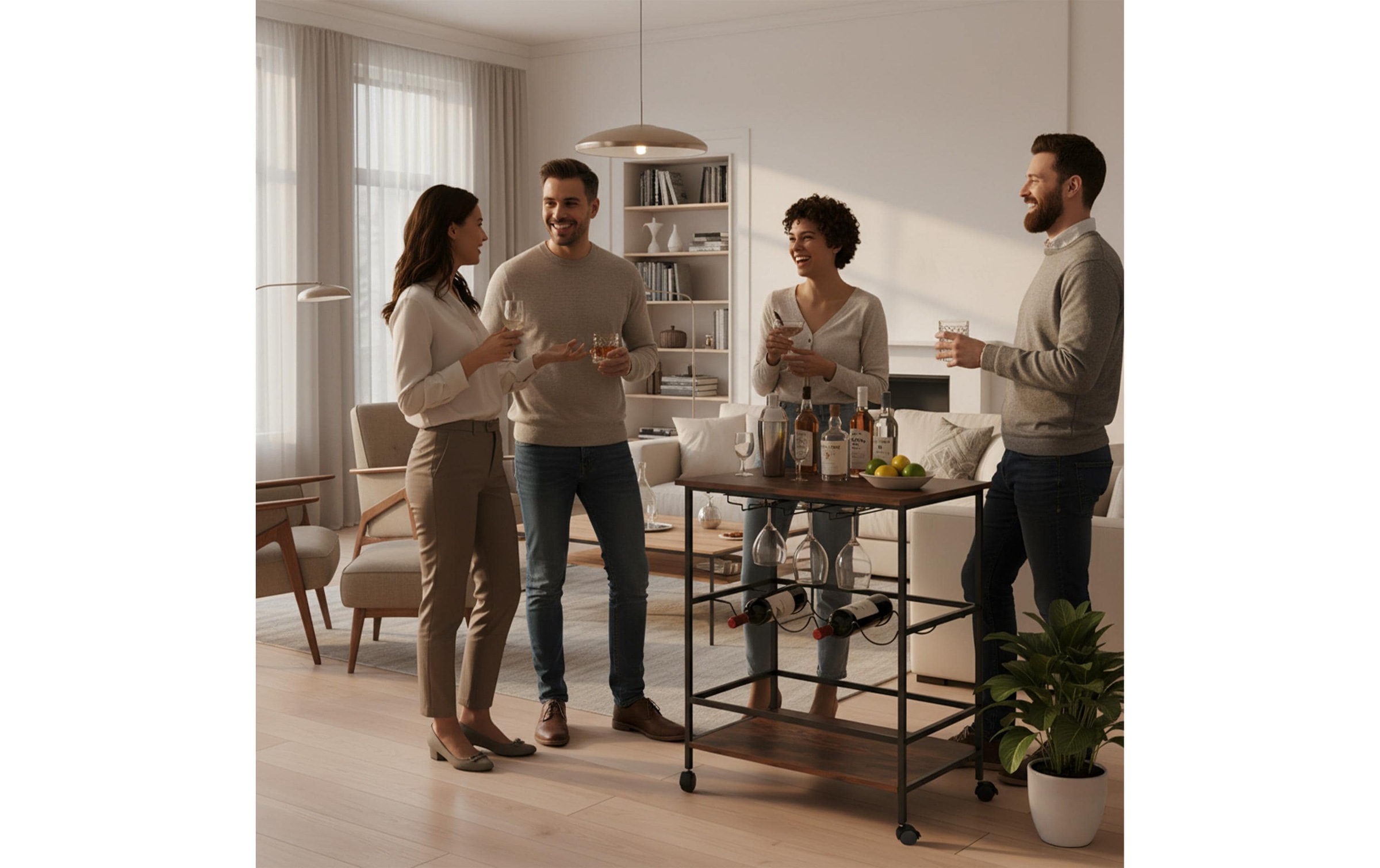 relaxdays Servierwagen