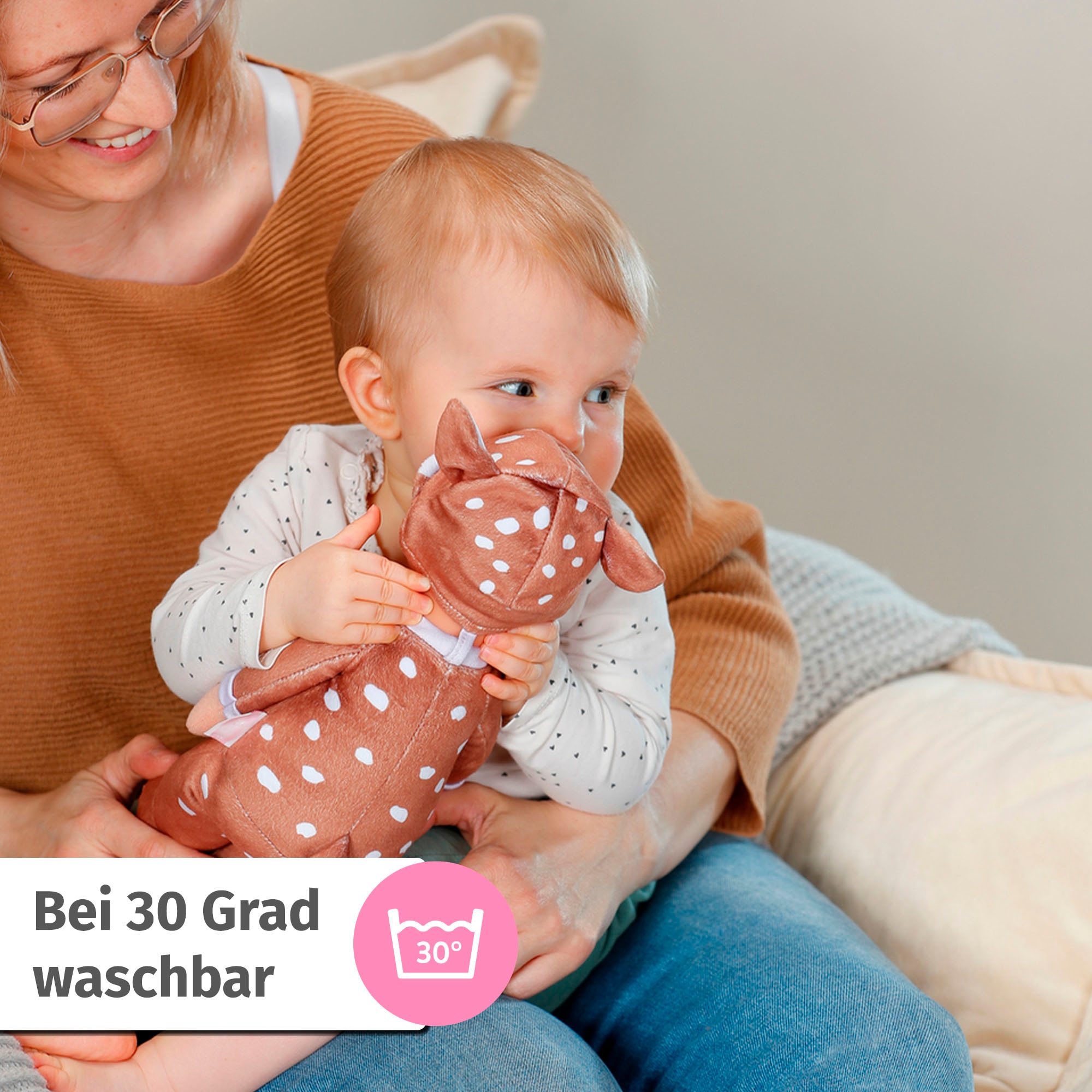 Baby Born Poupée bébé »for babies Sleepy Reh, 30 cm« mit Rassel im Inneren