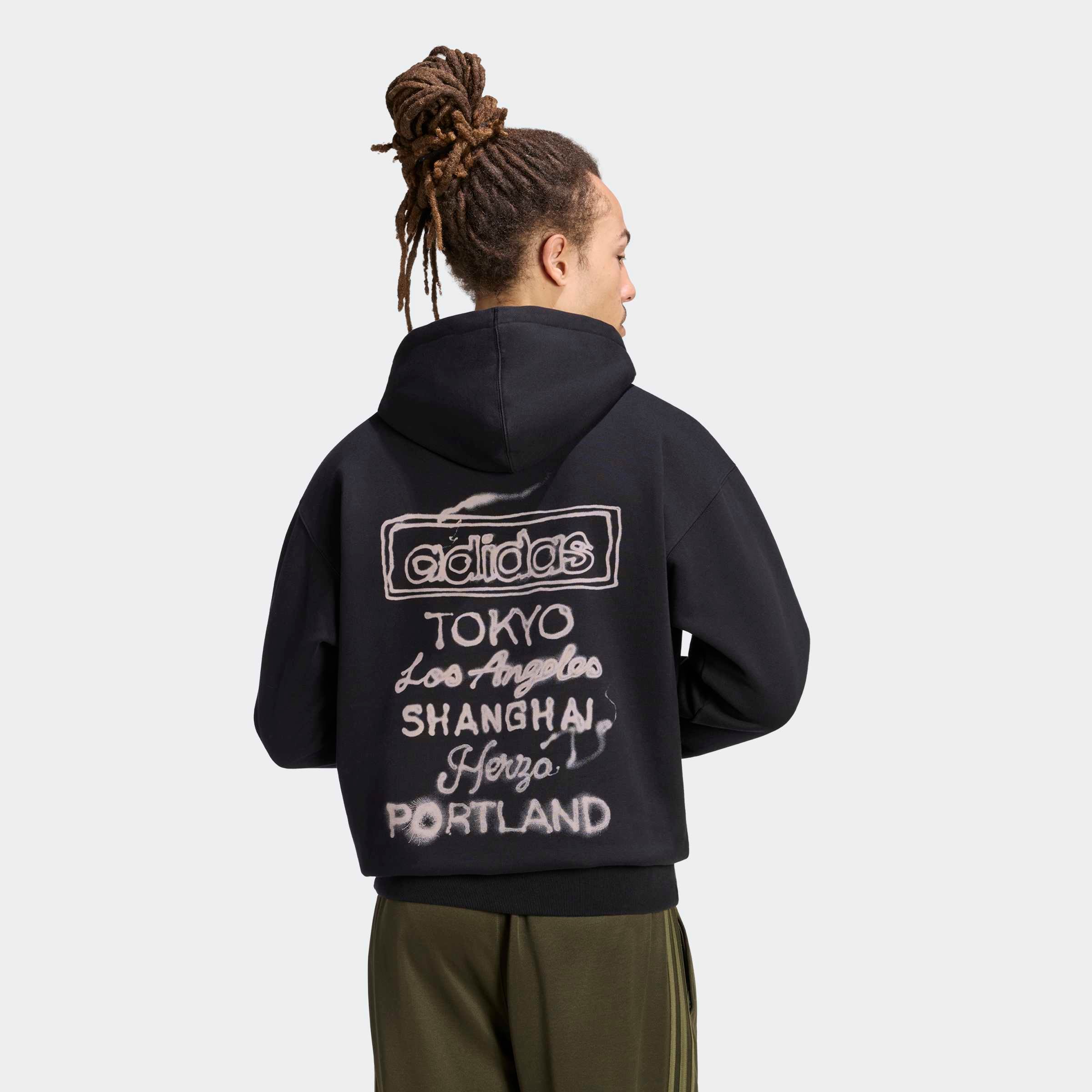adidas Originals Sweat à capuche »POWDER TONGUE H«, mit sportlichem Stil, ohne Verschluss
