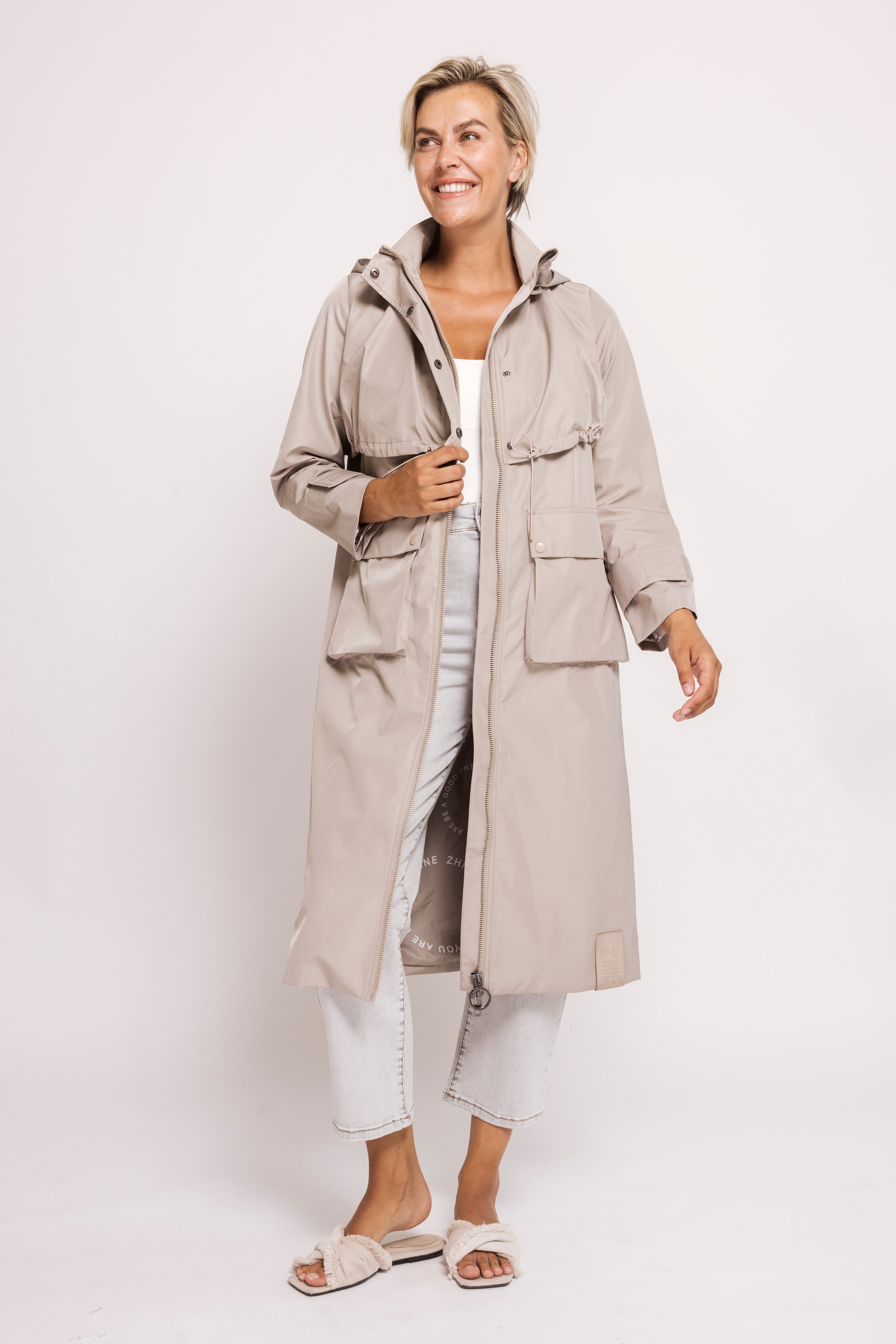 Zhrill Funktionsmantel »ZHCOSIMA Mantel« mit Kapuze und Reissverschluss