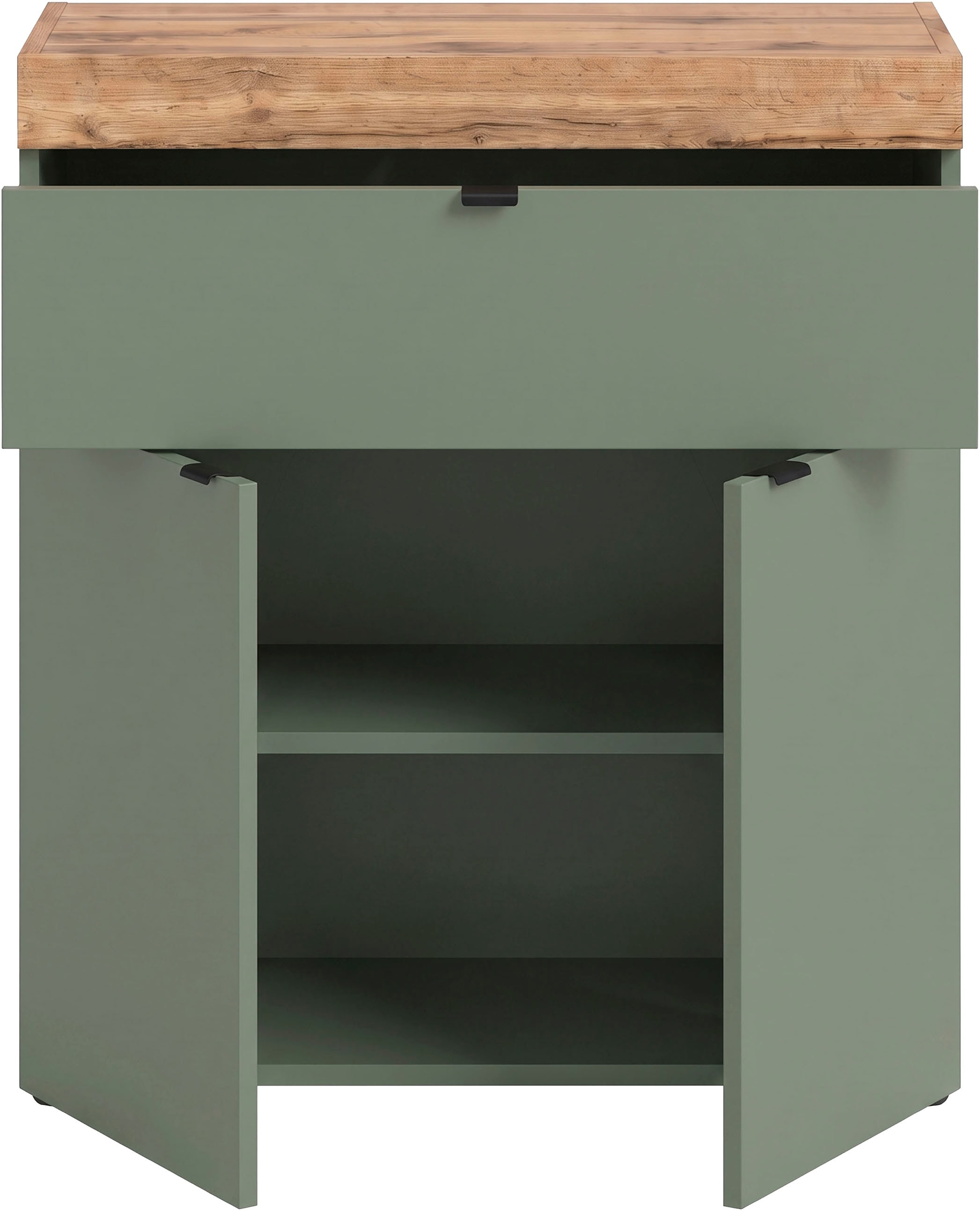 GOODproduct Commode »MAMBO II, Breite 77cm, 2 Türen, 1 Einlegeboden, 1 Schubkasten« 1 cuis tlg. Commode, buffet, salon, chambre à coucher