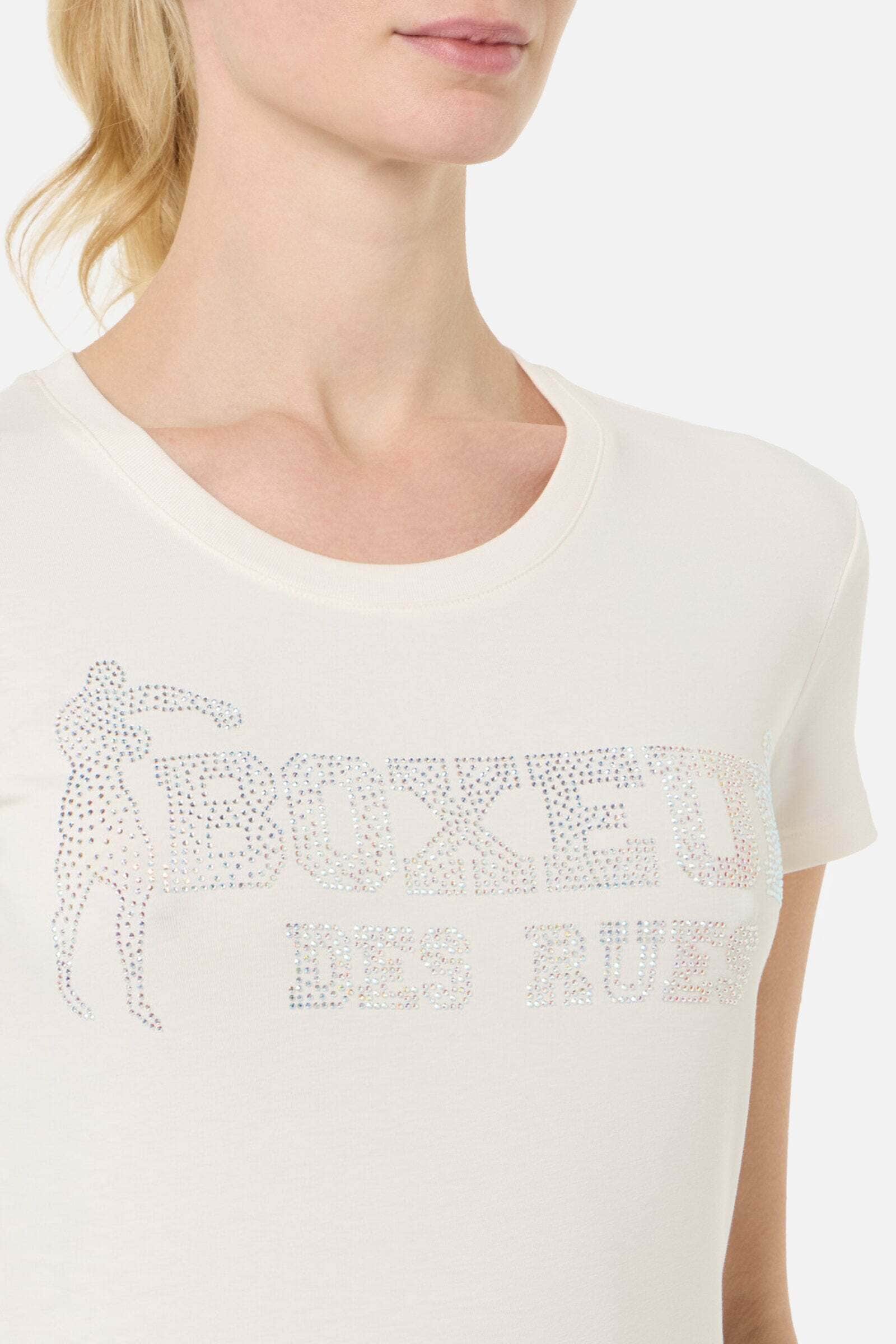 BOXEUR DES RUES T-Shirt »BOXEUR DES RUES T-Shirt Rhinestone Logo«