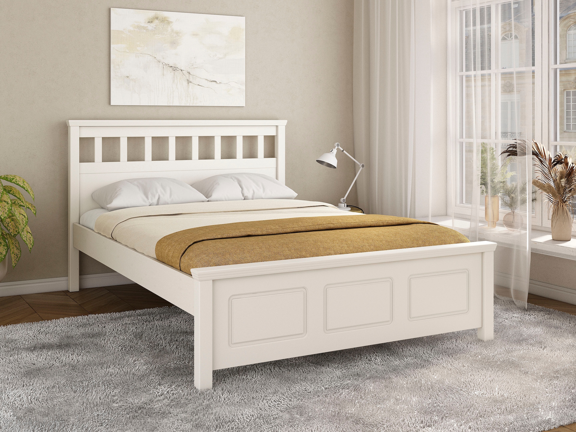 GOODproduct Bett »Tillian, Bettgestell, Doppelbett, Bettkasten optional, Made in EU« Liegefläche 140x200cm,  aus massiver Kiefer in Kombination mit MDF, FSC®, inklusive Lattnerost