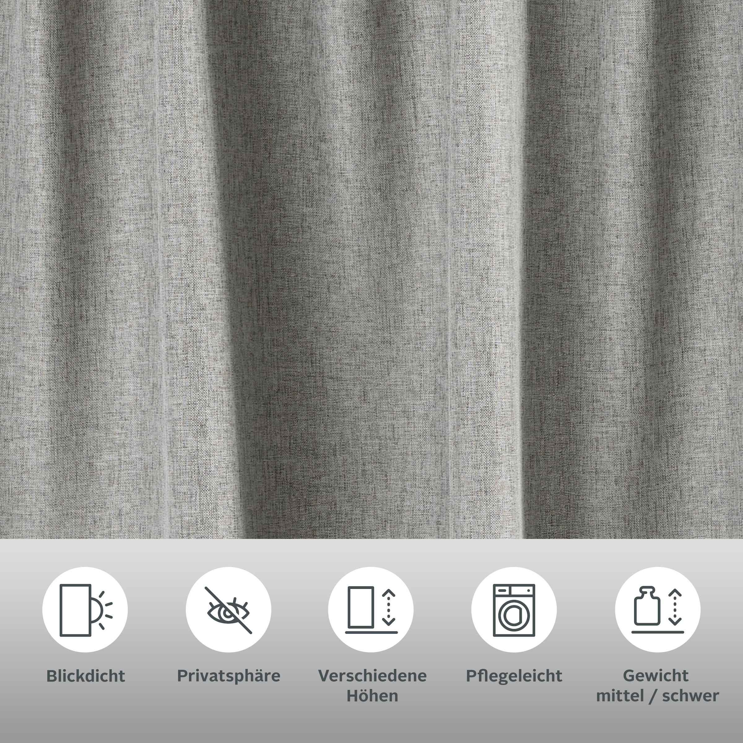 andas Vorhang »Elkær« Multifunktionsband 1 Stk. tlg. Thermo, mit Multifunktionsband