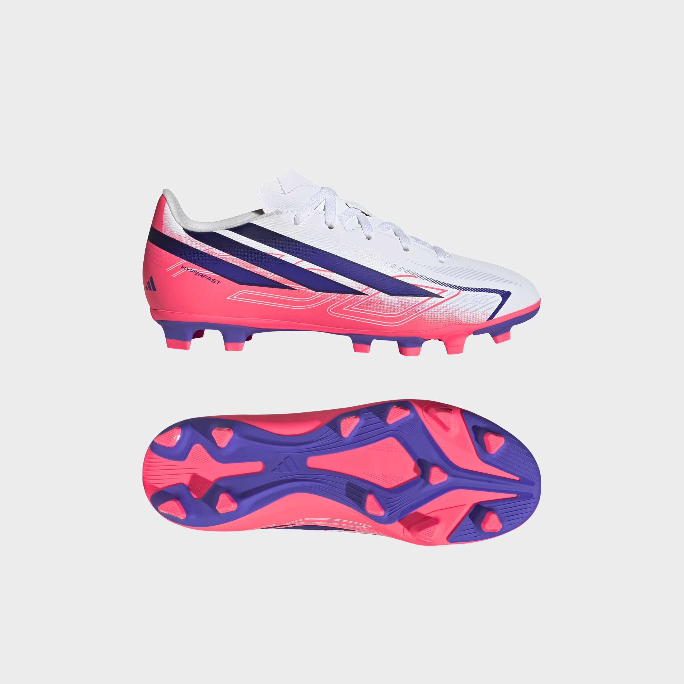 adidas Performance Fussballschuh »F50 HYPERFAST CLUB KIDS , FESTE BÖDEN/GEMISCHTE BÖDEN«  für viele verschiedene Böden geeignet, für Jugendliche & Kinder