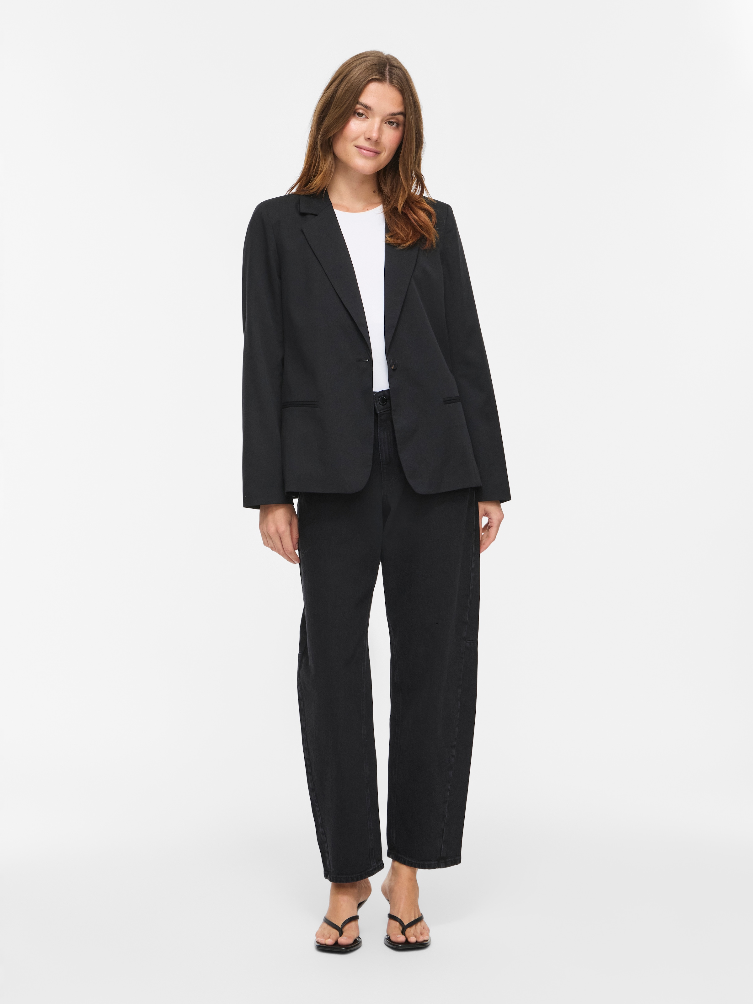 Vila Blazer court »VIBELLA L/S BLAZER - NOOS« mélange de matériaux