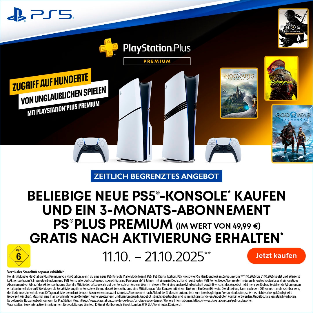 PlayStation 5 Console de jeu »Digital Edition (Slim)«