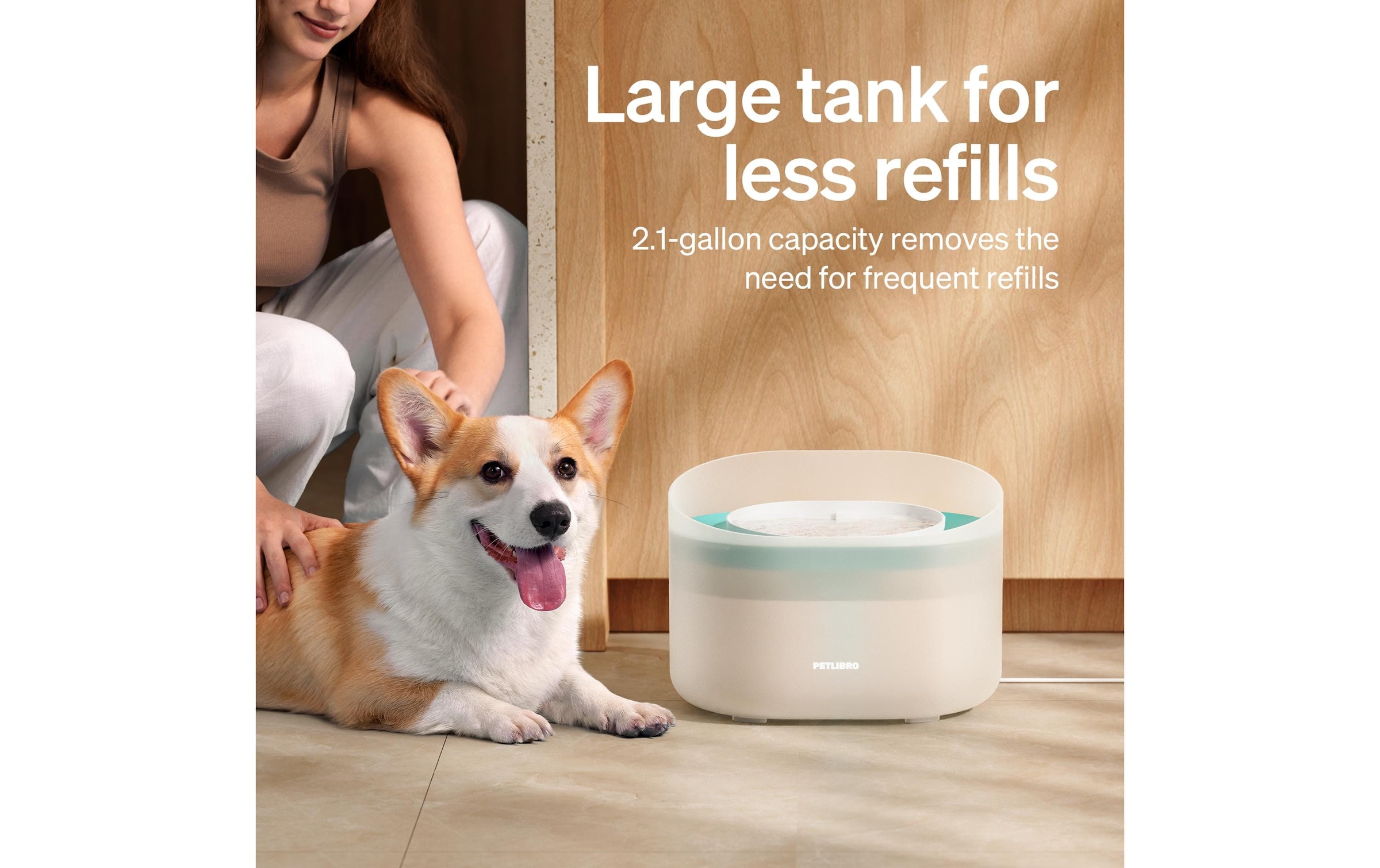   Trinkbrunnen »Petlibro Capsule Dog Fountain 8 l« Automatischer Trinkbrunnen