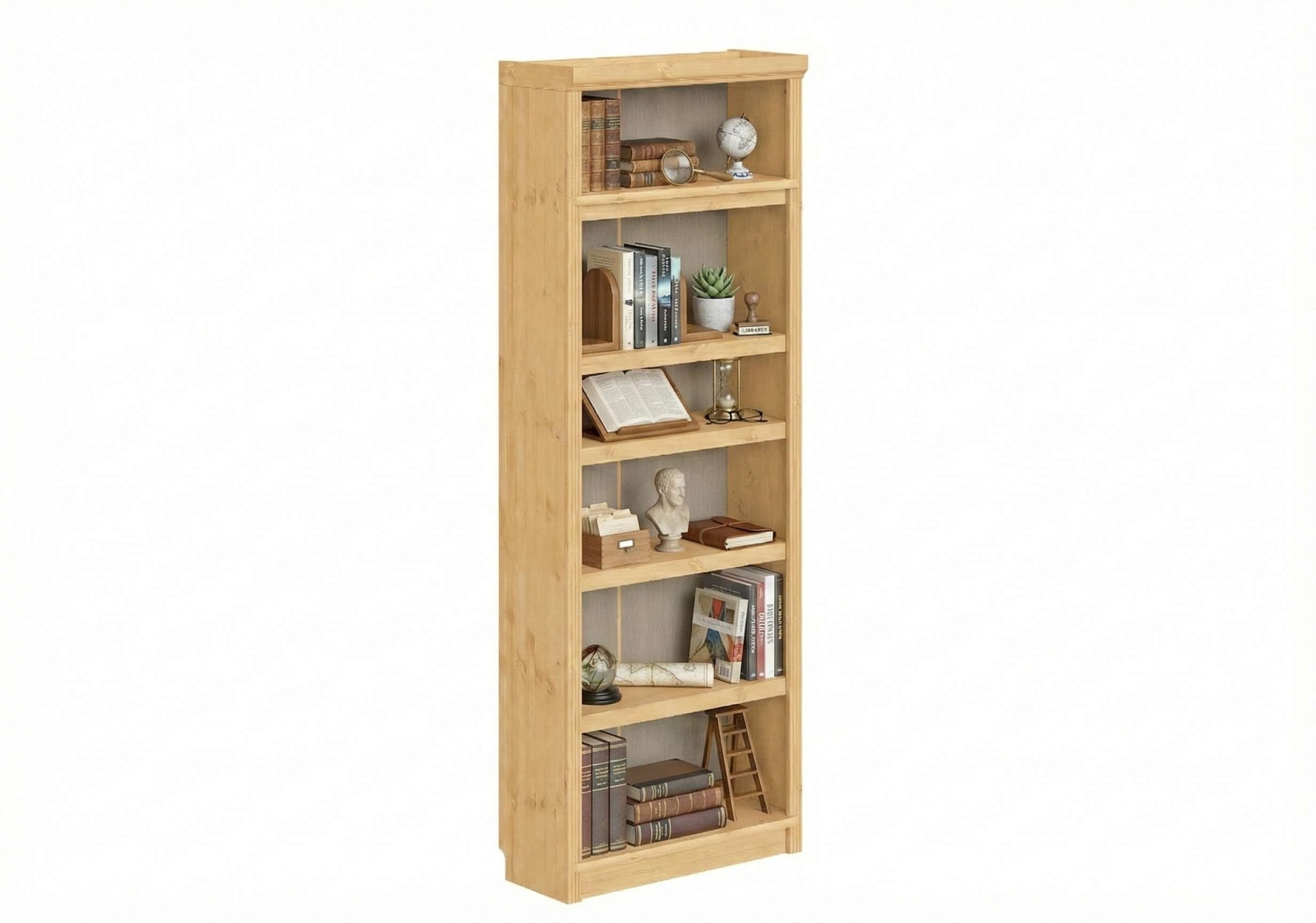 GOODproduct Bücherregal »Soeren Regal B/T/H: 80/33,5/220 cm, mit 6 Fächern« massive Kiefer, FSC®-zertifizier