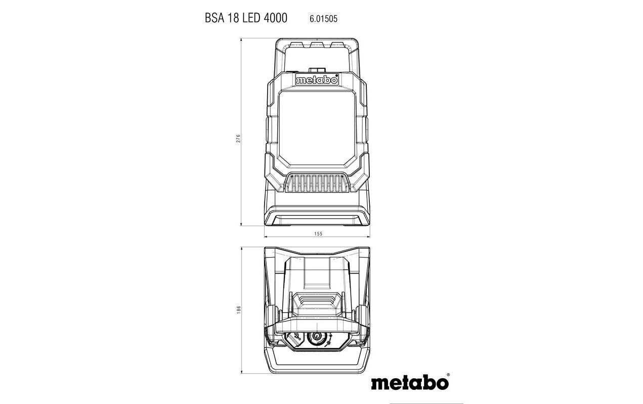 metabo Projecteur de chantier »BSA 18 LED 4000«