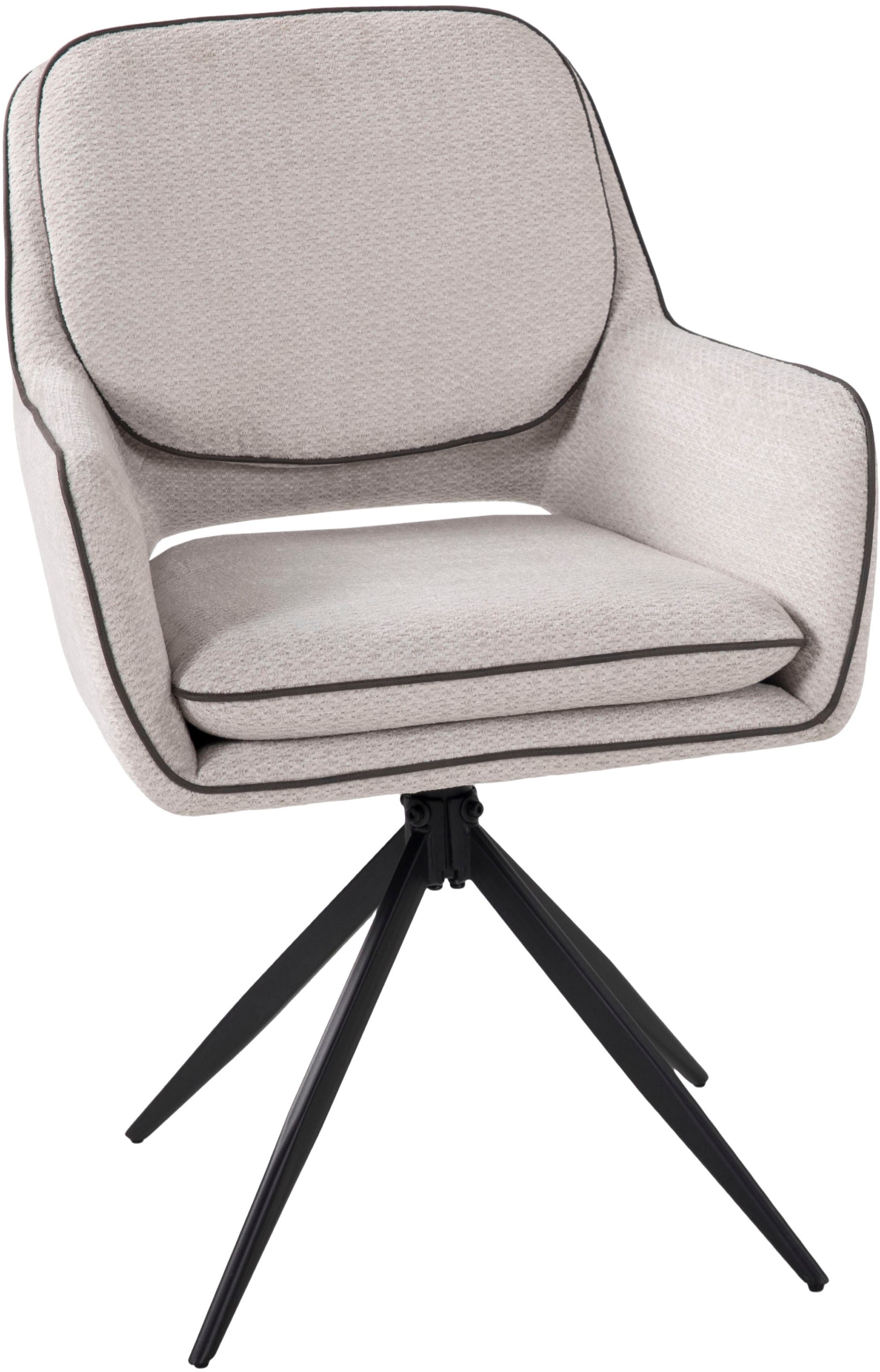 Duo Collection Essgruppe »Emira und Esra« Set, Besteht aus einem Tisch und 4 Stühlen, 5 Stk. tlg. massives Metallgestell, Stühle drehbar
