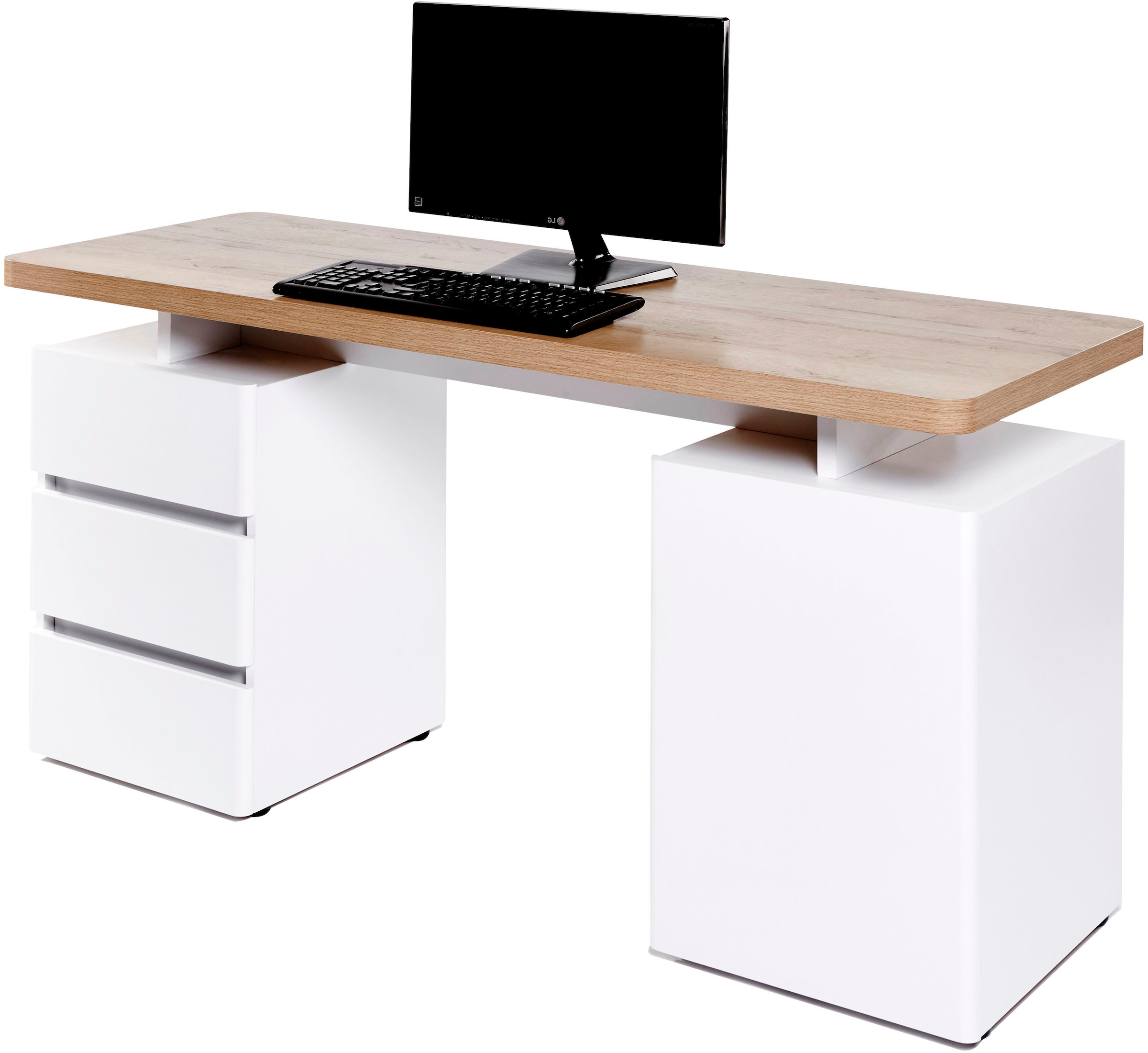 Jahnke Schreibtisch »CU-LIBRE C 250« wechselseitig montierbar