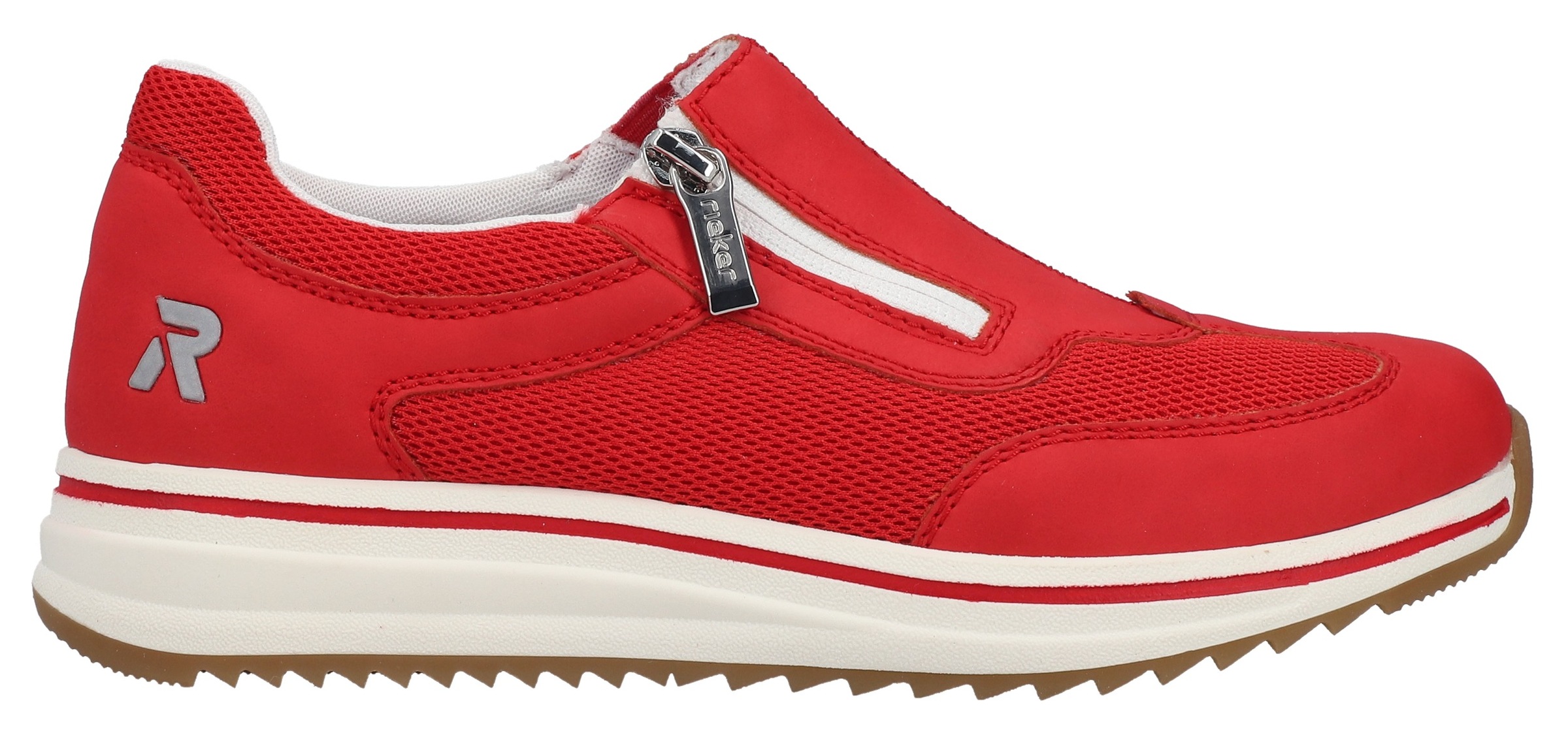 Rieker Slipper  Slip-on Sneaker, Halbschuh, Freizeitschuh mit Reissverschluss